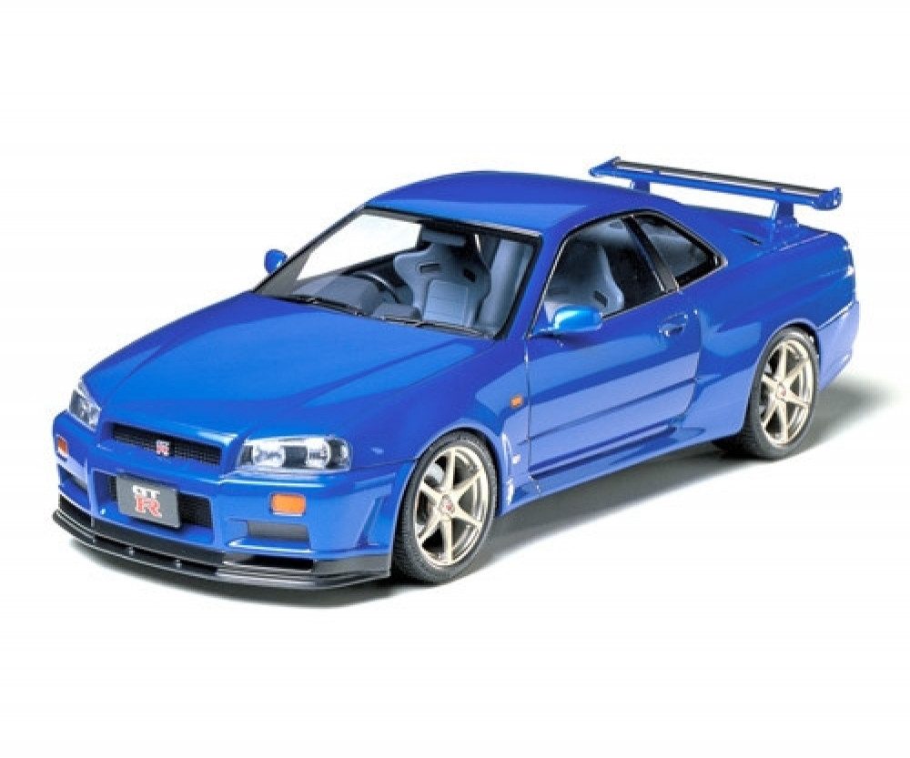 Tamiya Modellbausatz Tamiya 1:24 Nissan Skyline GT-R V-Spec R24 Auto Modellbau Bausatz