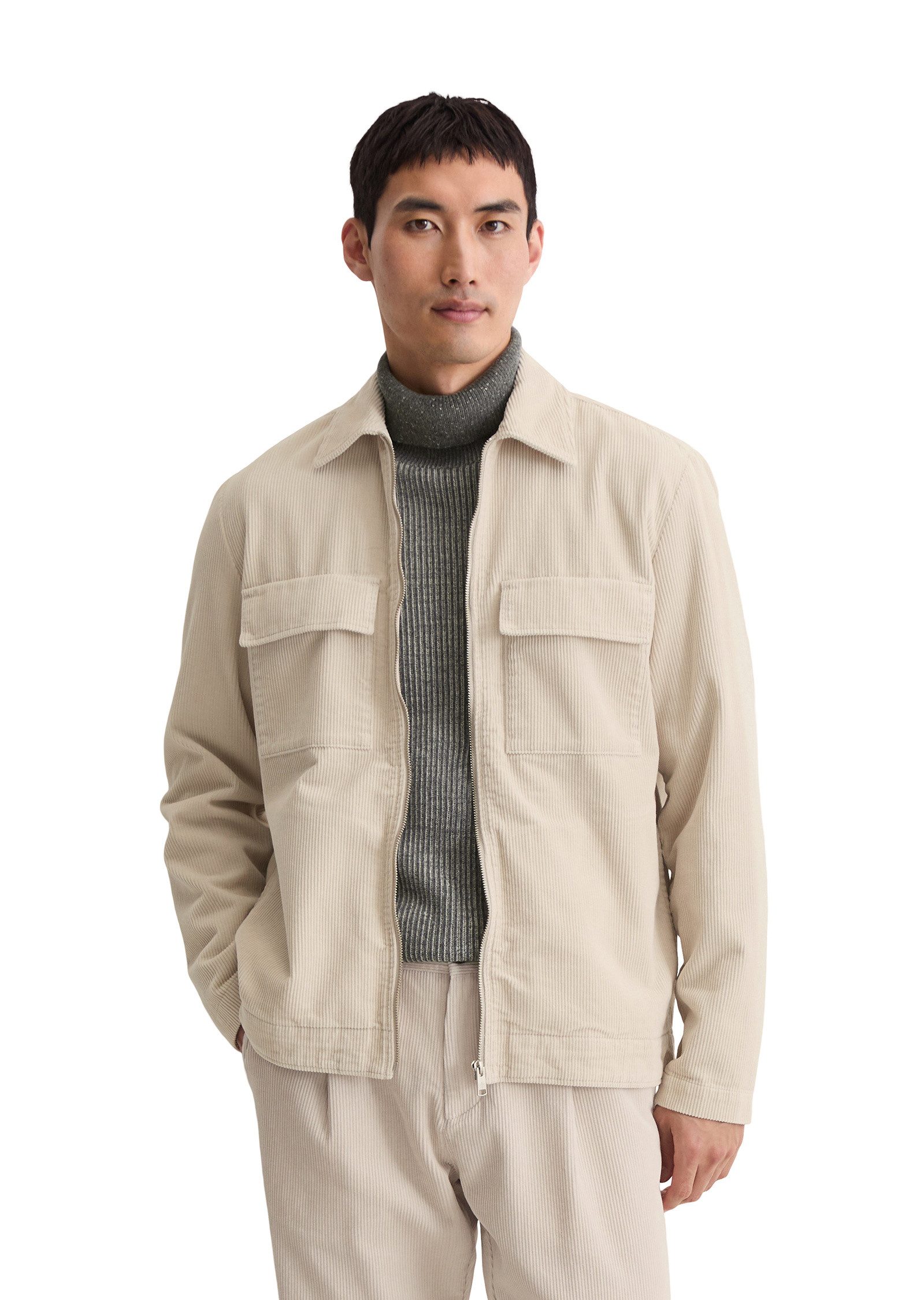 Marc O'Polo Kurzjacke aus schwerem Bio-Baumwoll-Cord günstig online kaufen