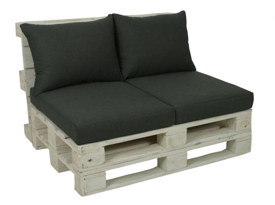 Hussen-Set Go-De Loungekissen-Set 80 x 60 x 12 cm, anthrazit, GO-DE