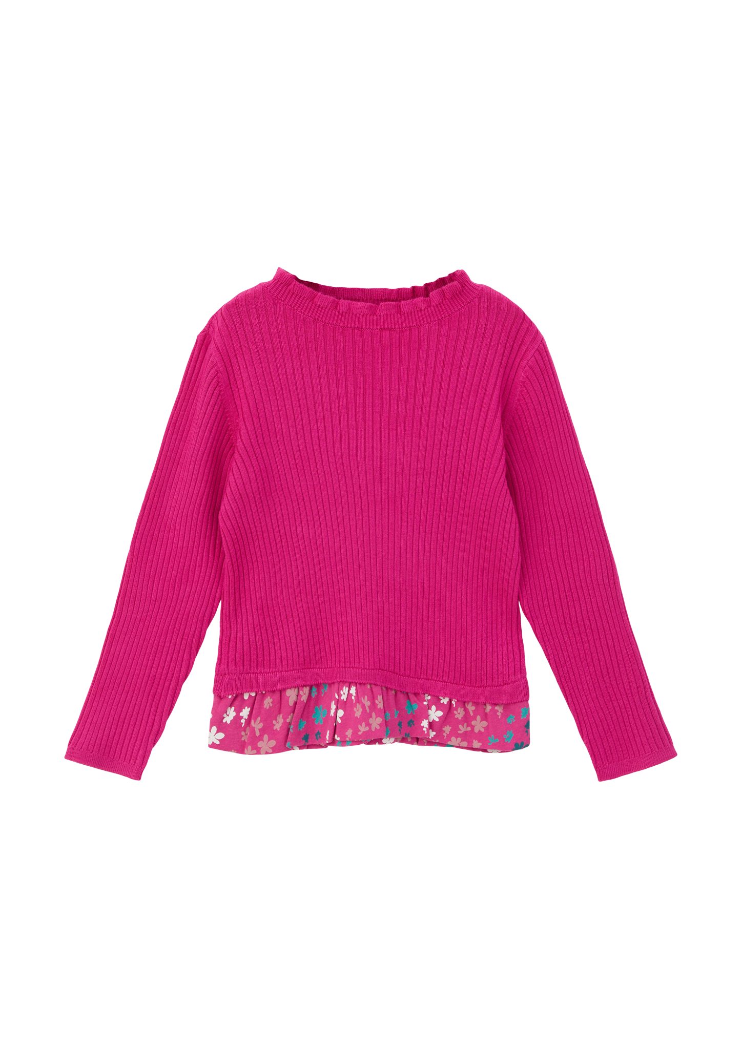 Layering Strickpullover pink Viskosemix s.Oliver Langarmshirt aus