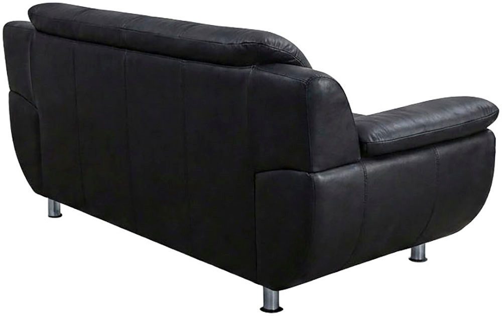 TRENDMANUFAKTUR 3-Sitzer Rondo 207 cm, 3-Sitzer, komfortabel, Federkern optional, Chromfüße, wahlweise mit Federkern, pflegeleichte Bezügen, Unser Dauertiefprei – Bild 5 von 5