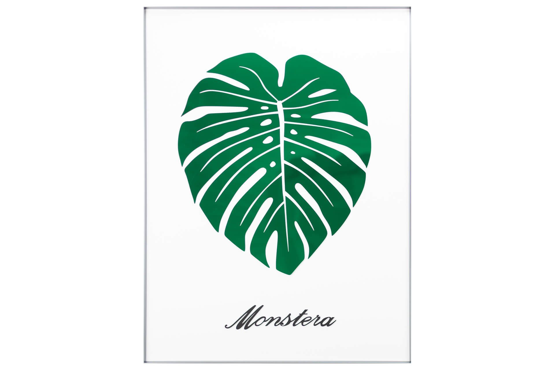 KUNSTLOFT Acrylglasbild Liebe im Blatt 60x80x3.2 cm, handgefertigtes 3D Wandbild