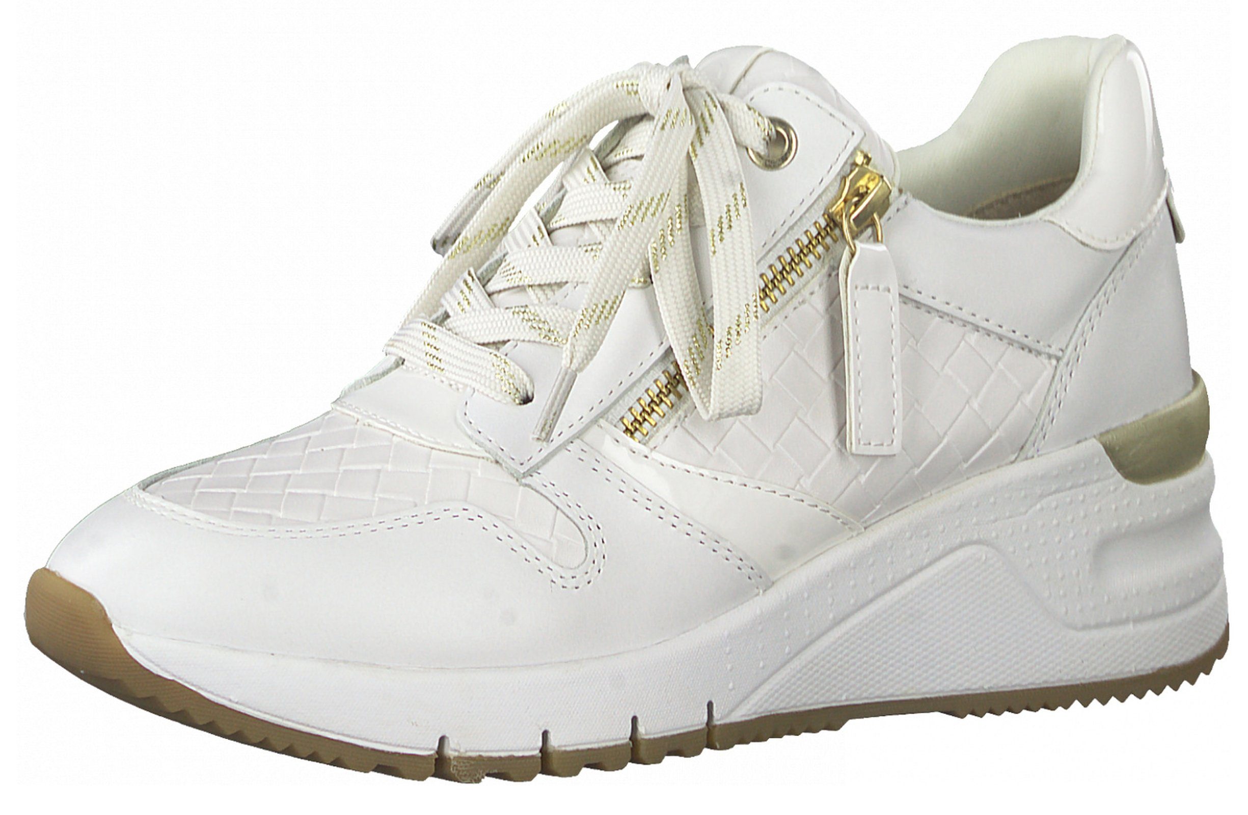 Tamaris 1-23702-28 103 White LEA/STRU Sneaker WHITE LEA/STRU (21203431) | 