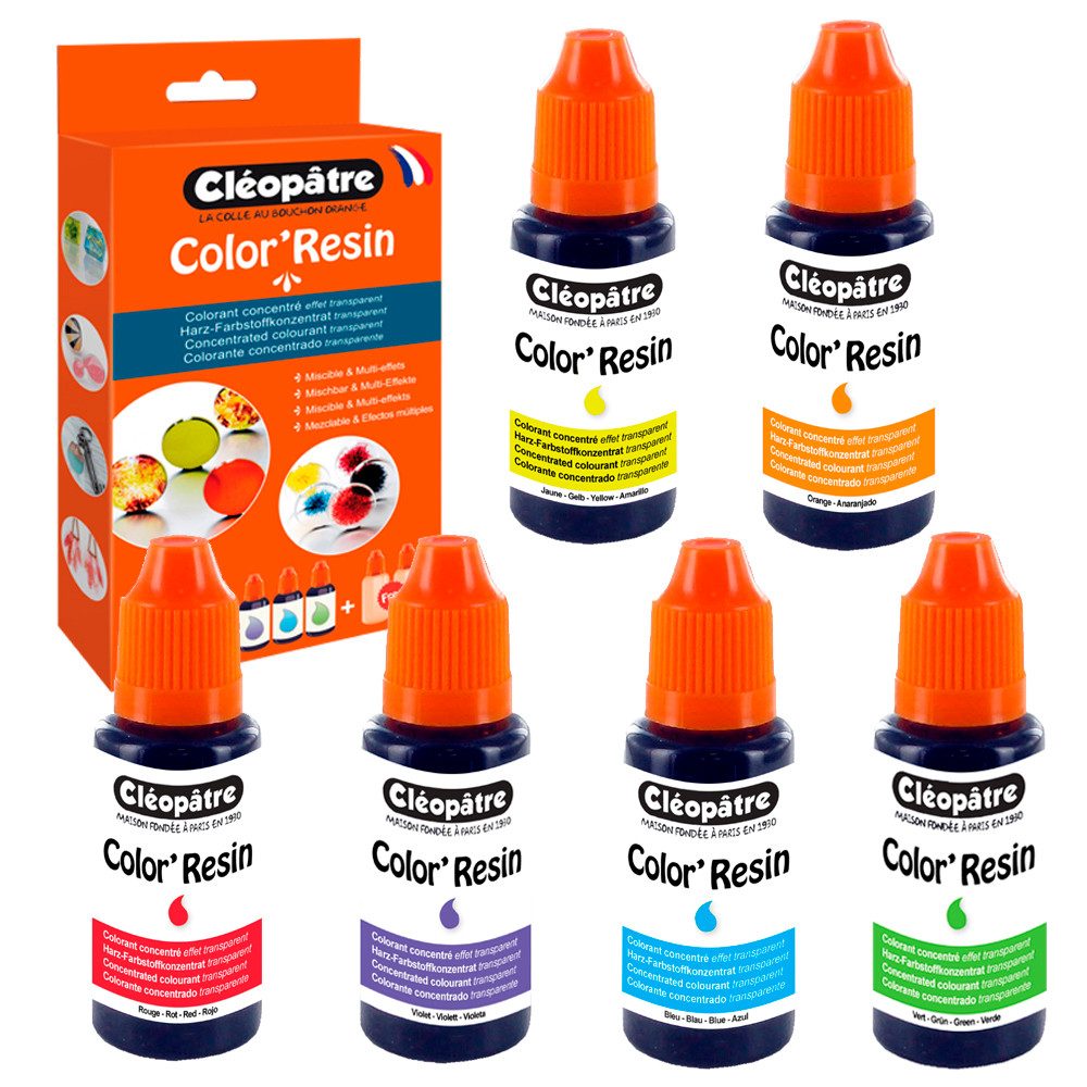 Cléopâtre Effekt-Zusatz COLOR´RESIN, Set 6 Цвета(ов)