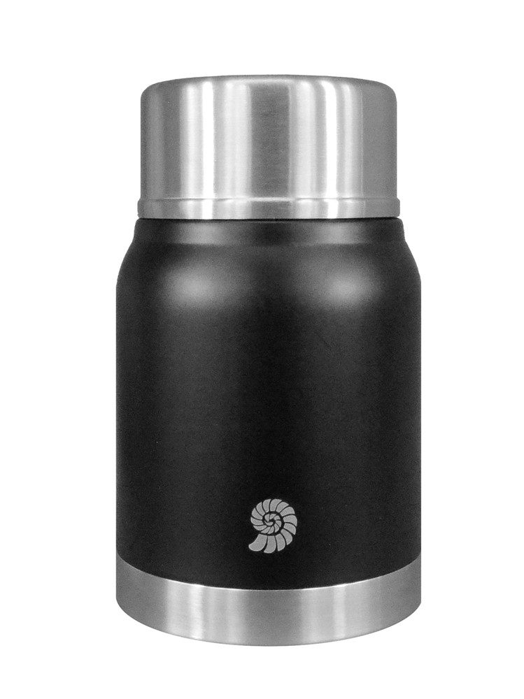 Origin Outdoors Thermobehälter Thermobehälter 'Deluxe' - 0,72 L schwarz, (hält Speisen bis zu 6 Std. warm und 12 Std. kalt)