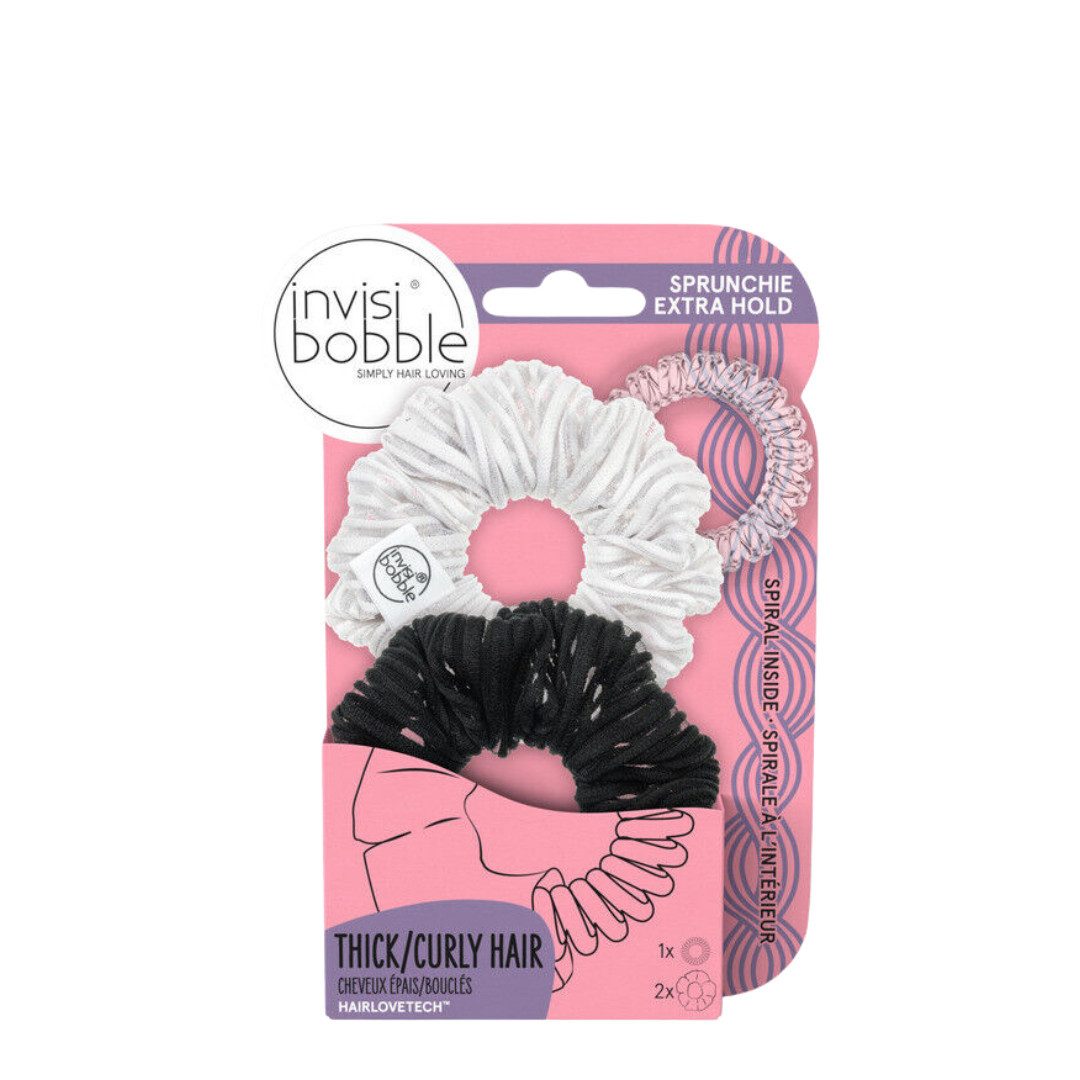 invisibobble Spiral-Haargummi Sprunchie Extra Hold Duo Get a Grip, 3-tlg.