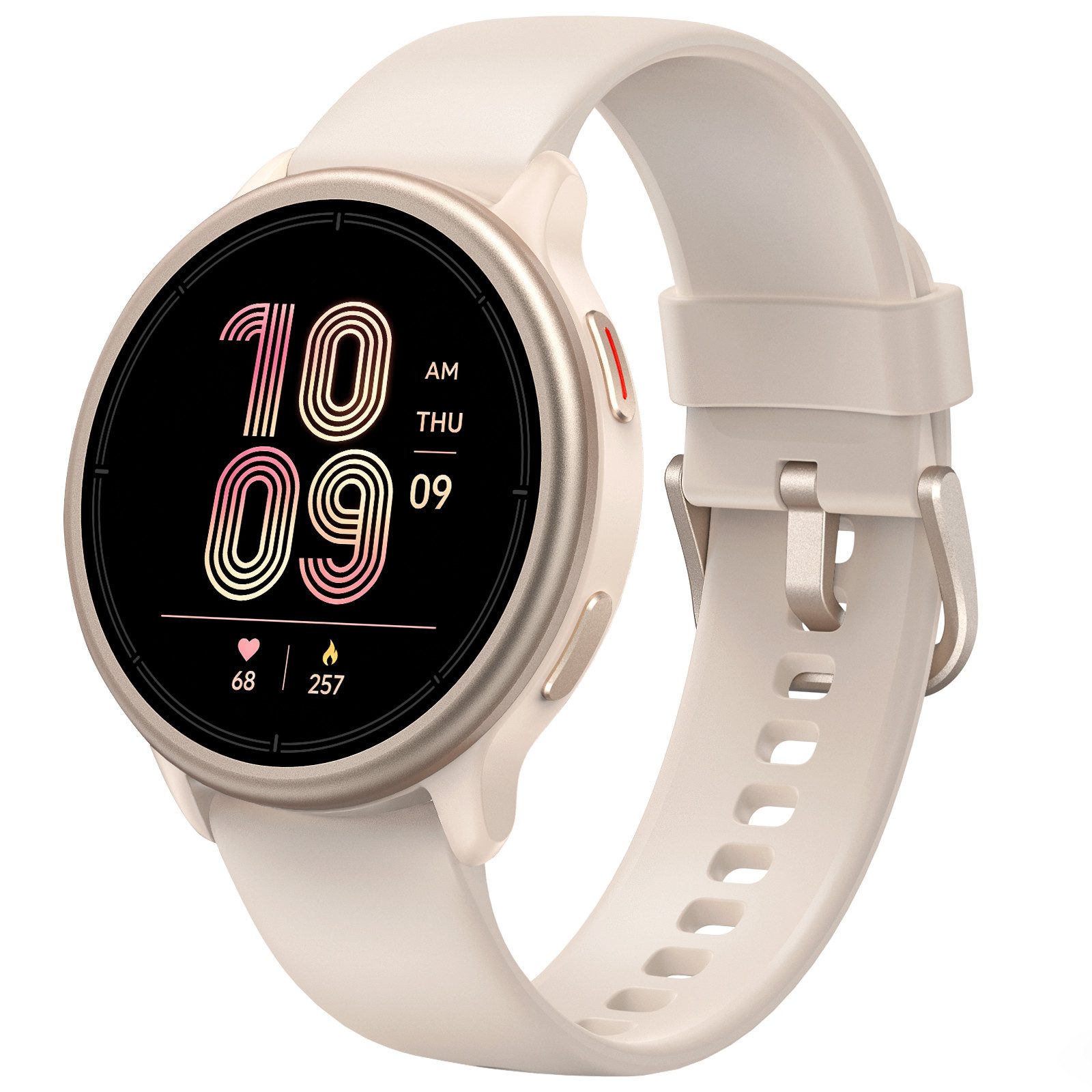 Sytifro Smartwatch Damen– leichte & dünne, Uhr Damen mit 1,27" AMOLED Display Smartwatch (1,27 Zoll cm) Fitnessuhr Damen mit Schrittzähler, über 100 Sportmodi, Aktivitätsmessung, Herzfrequenzmesser, SpO2-Messung usw.