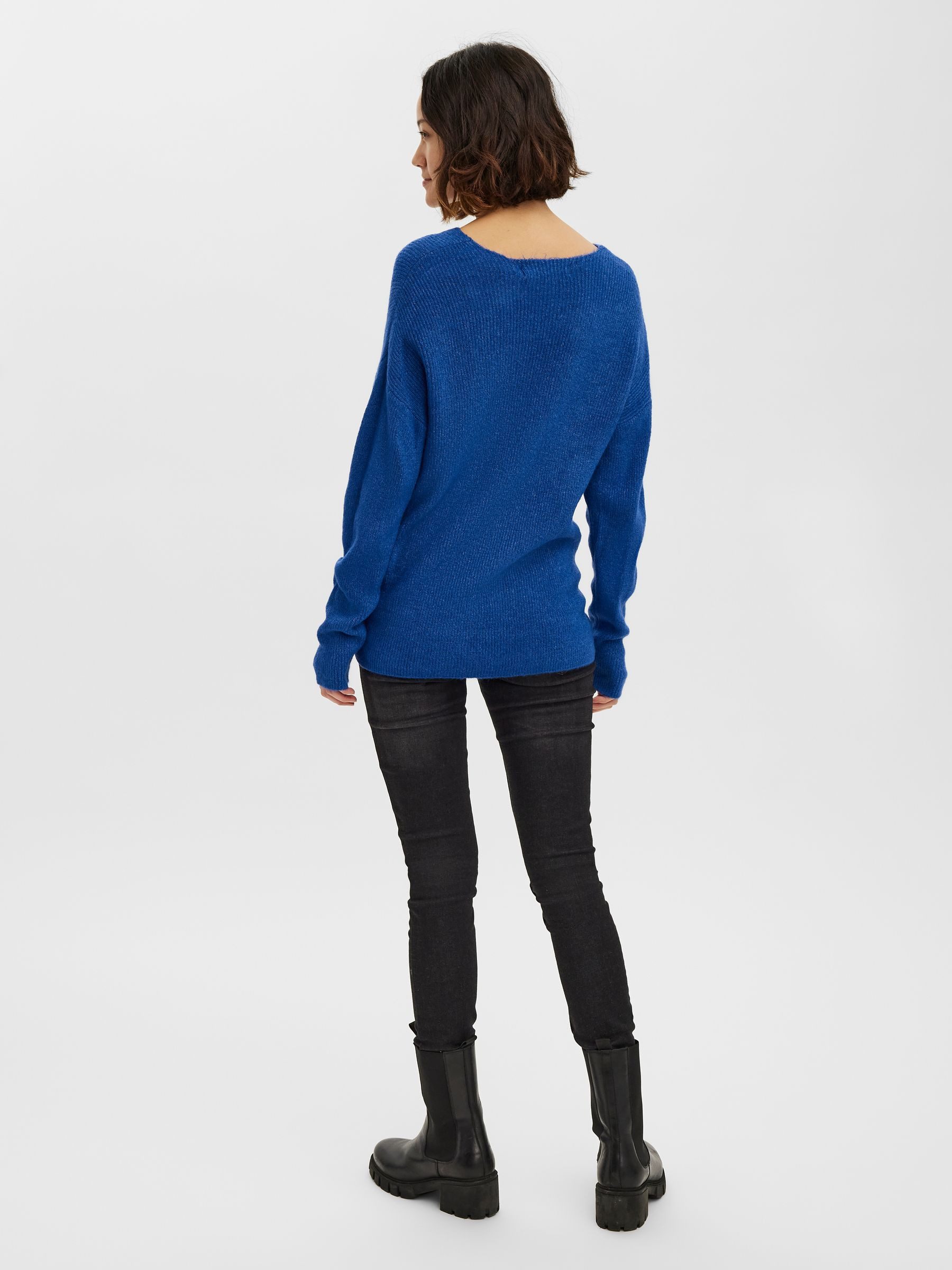 Vero Moda Strickpullover Strickpullover V-Ausschnitt Langarm günstig online kaufen