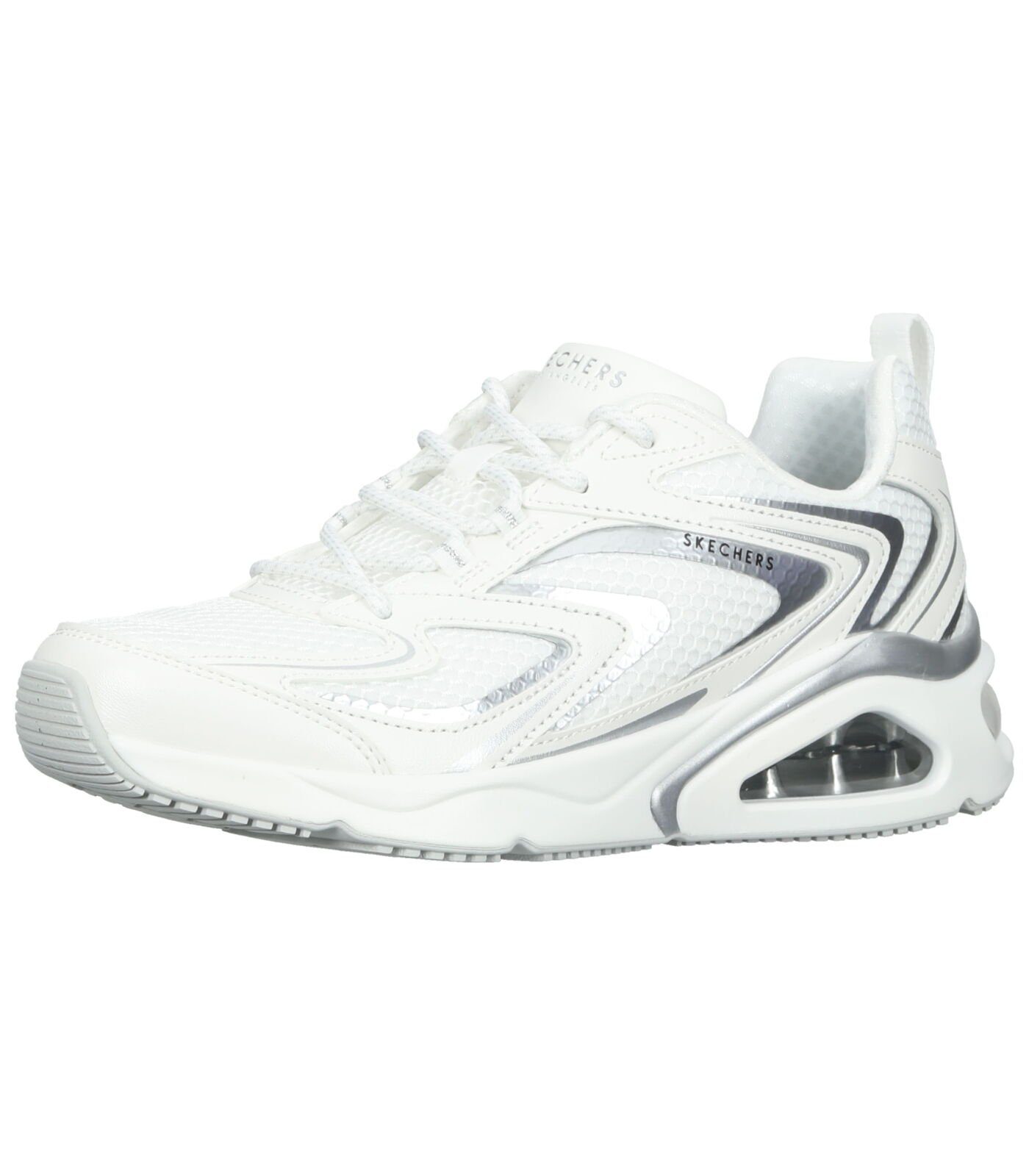 Skechers Sneaker Lederimitat/Textil Sneaker white silver (20203177)