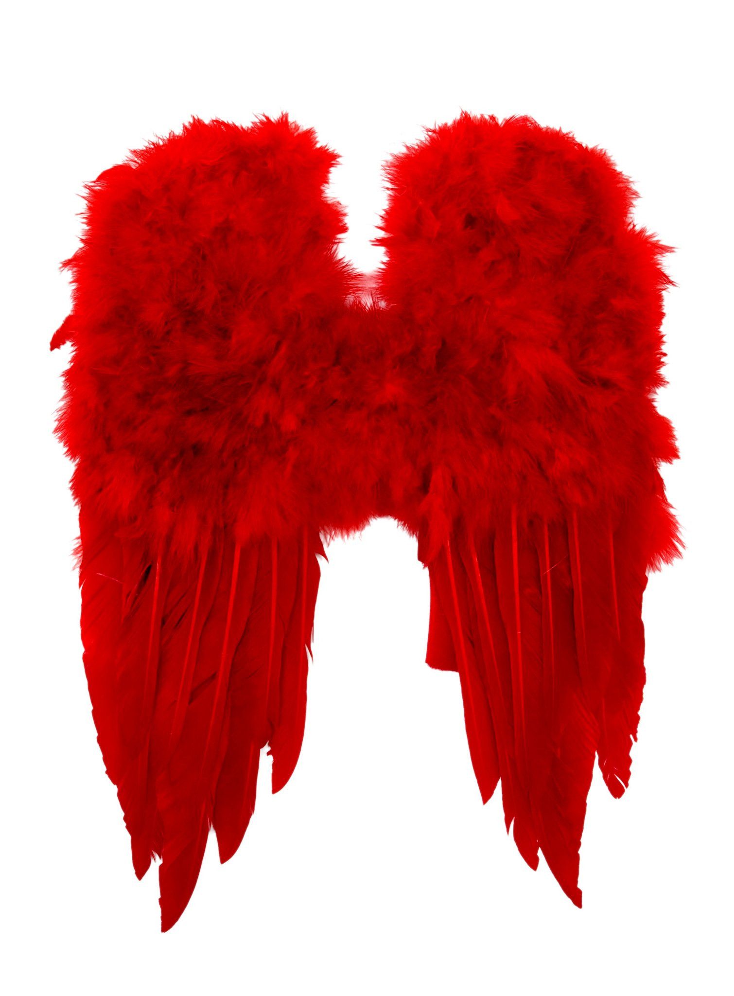 Kostüm-Flügel Kleine Federflügel rot - Karneval Faschingskostüm