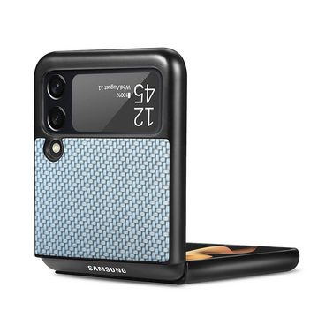 Wigento Handyhülle Für Samsung Galaxy Z Flip4 PC-Schutzhülle Schutz Cover Handy Tasche