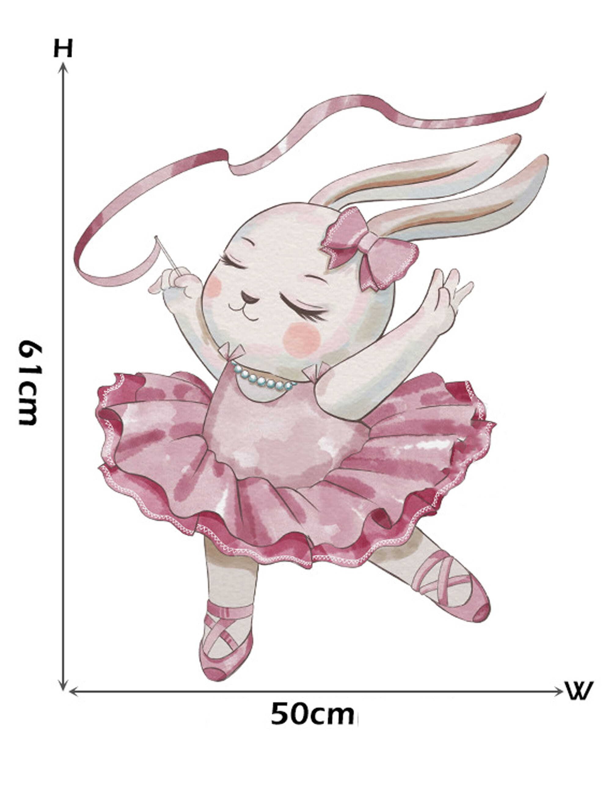 Sipo Wandbild Wandaufkleber Hase, Sterne, Ballerina günstig online kaufen