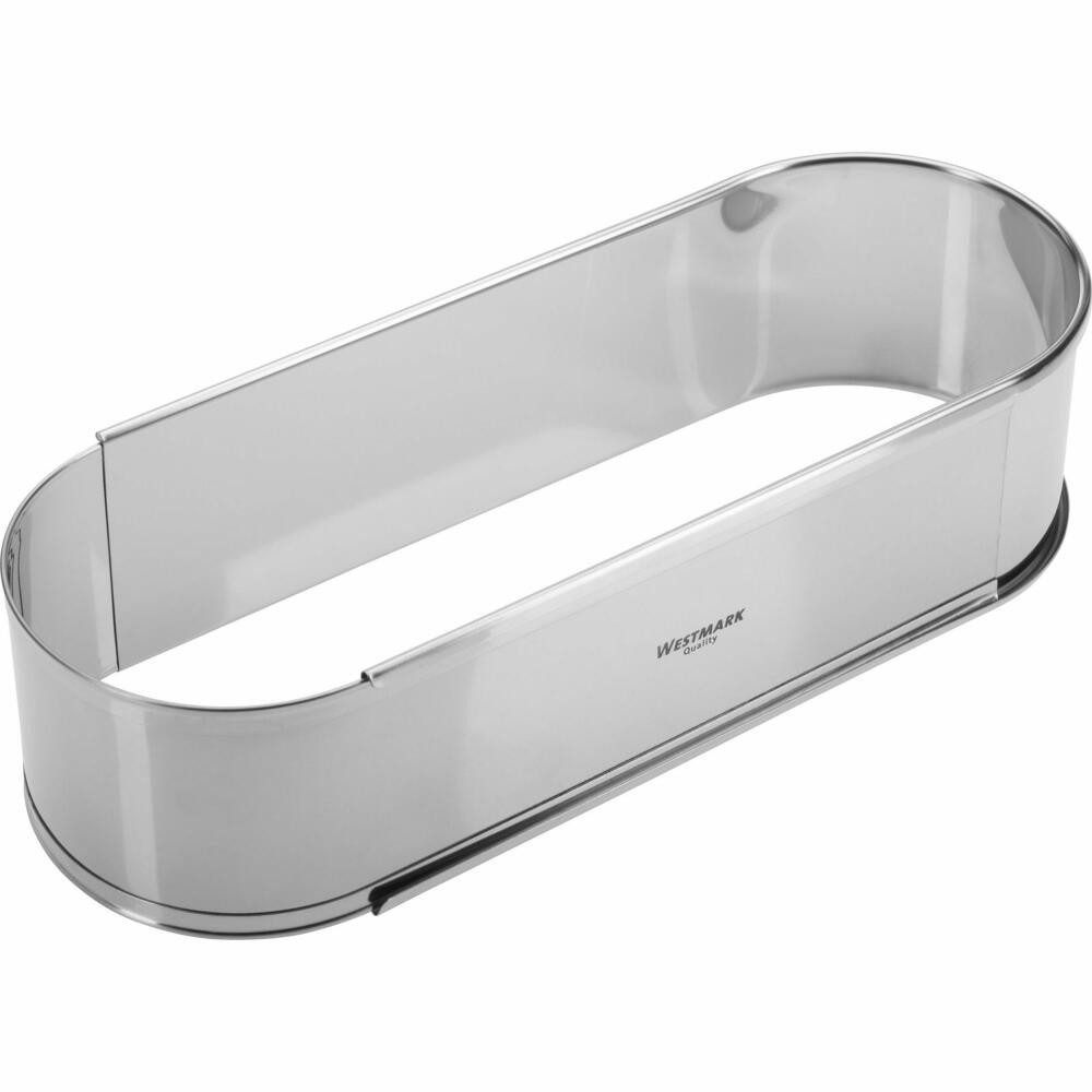 WESTMARK Backform Oval, Ausziehbar, Rostfreier Edelstahl, Silber, ausziehbar, hochwertiger, rostfreier Edelstahl, spülmaschinengeeignet