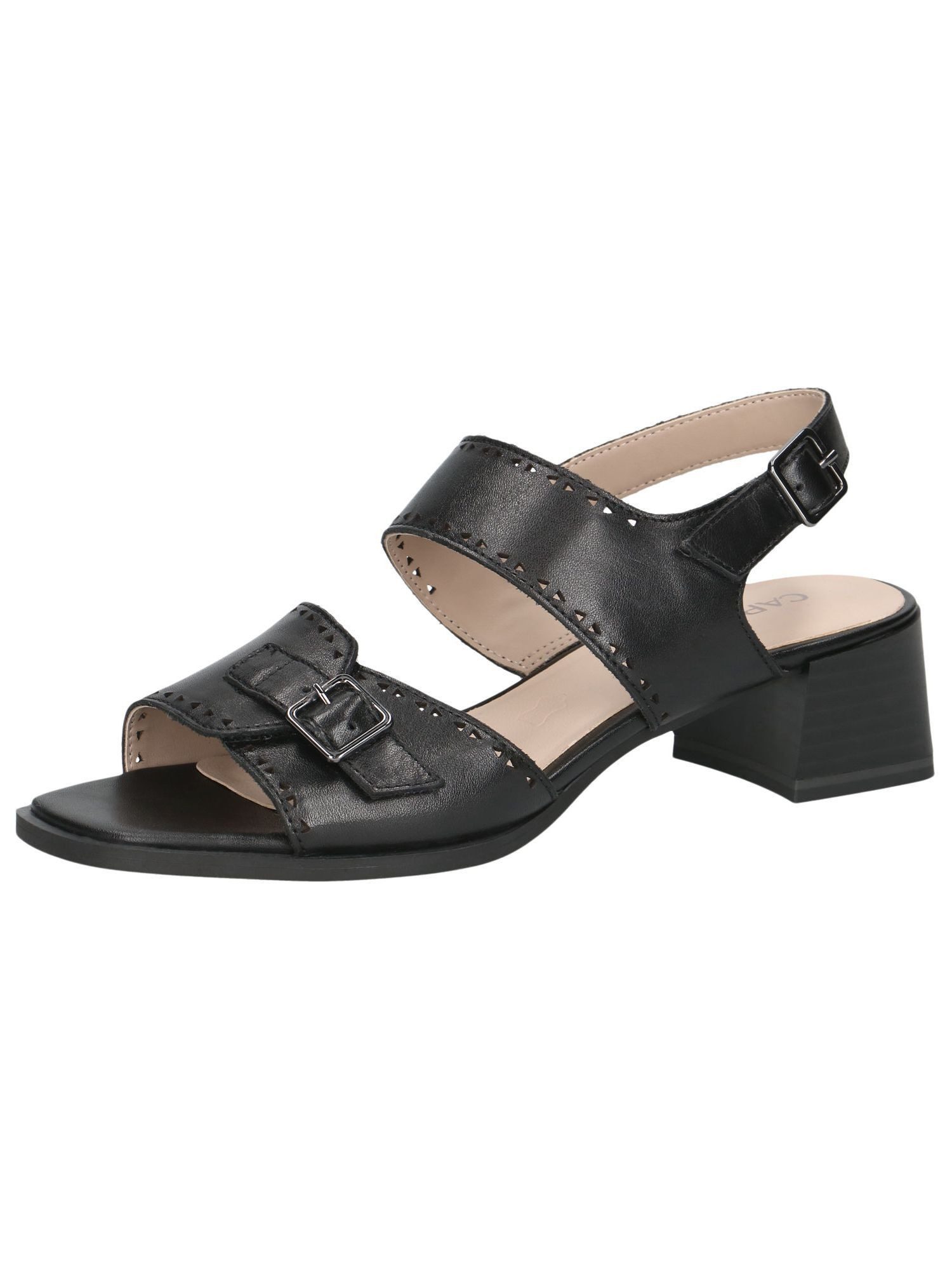 Caprice CAP Antishokk, CAP Memotion aus Leder Trapezabsatz Sandalette CAP Antishokk