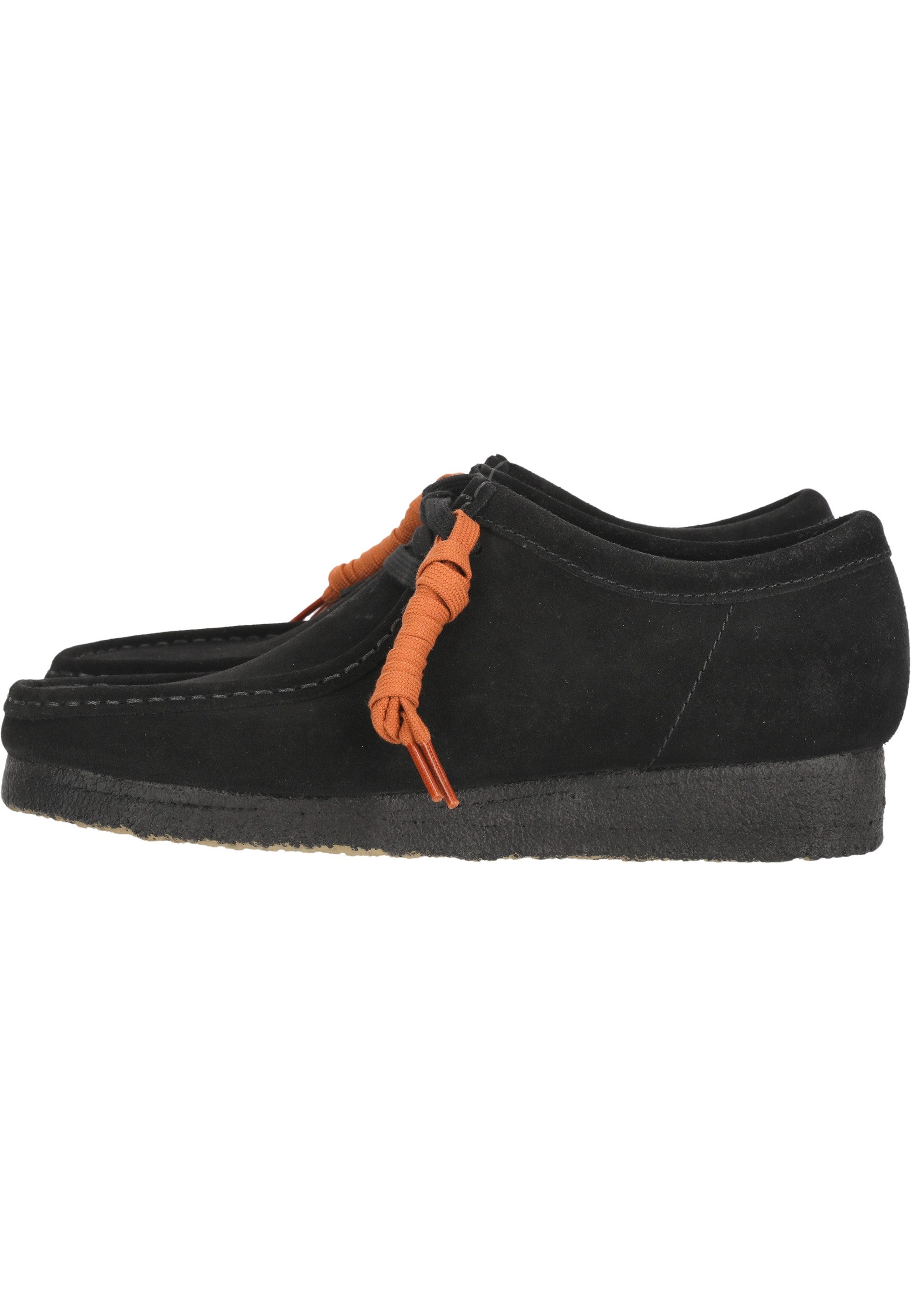 Clarks Wallabee Black Schnürschuh aus hochwertigem schwarzem Wildleder