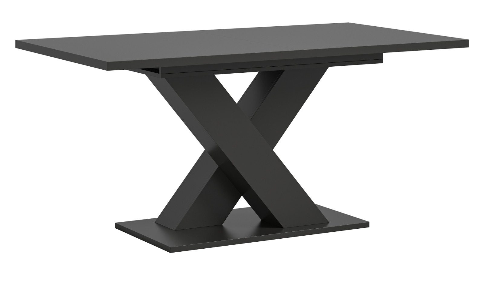 Inn.Furn Esstisch Home-X (Küchentisch in dunklem grau, ausziehbar 150 - 190 günstig online kaufen