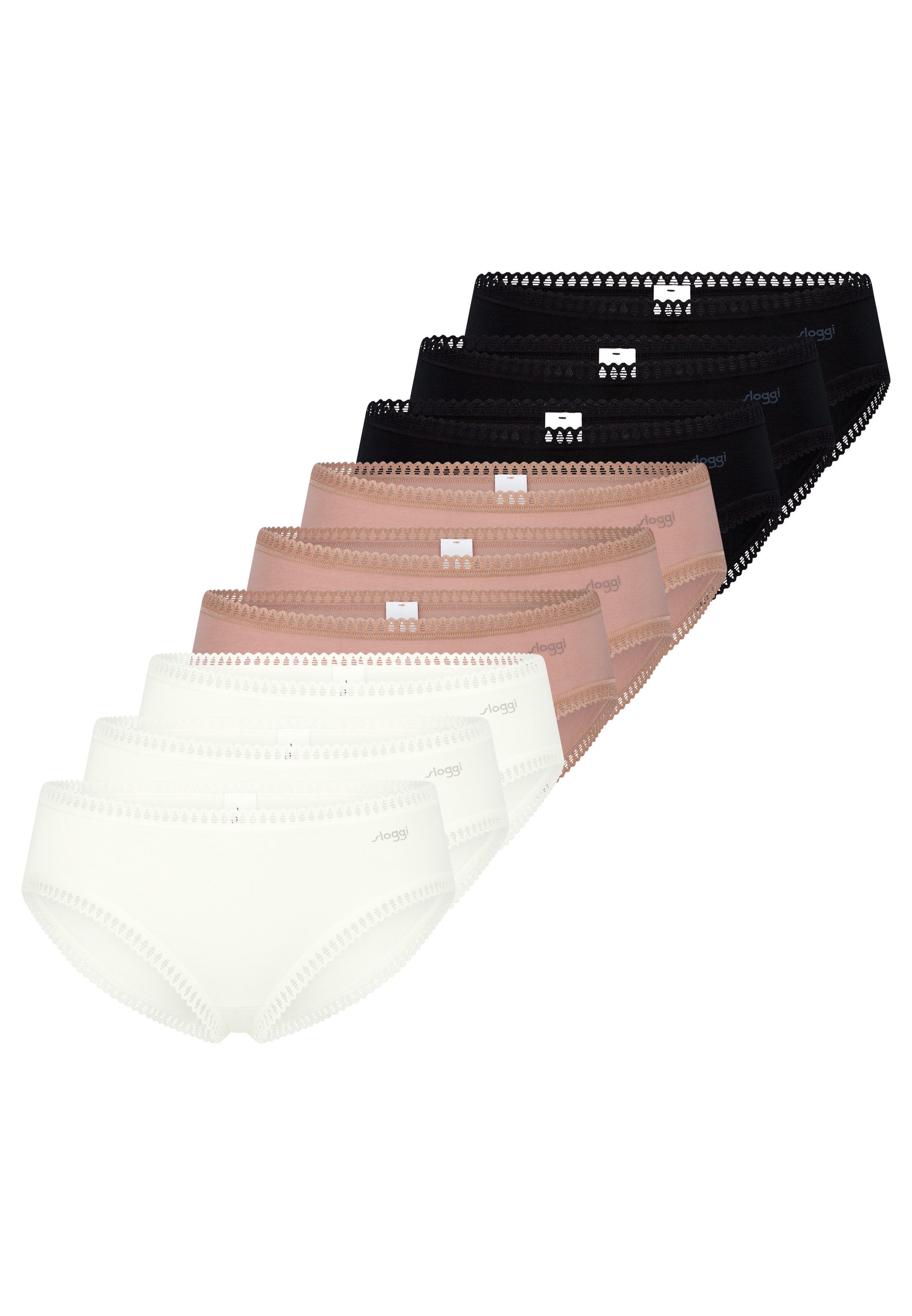 Schwarz / creme / braun