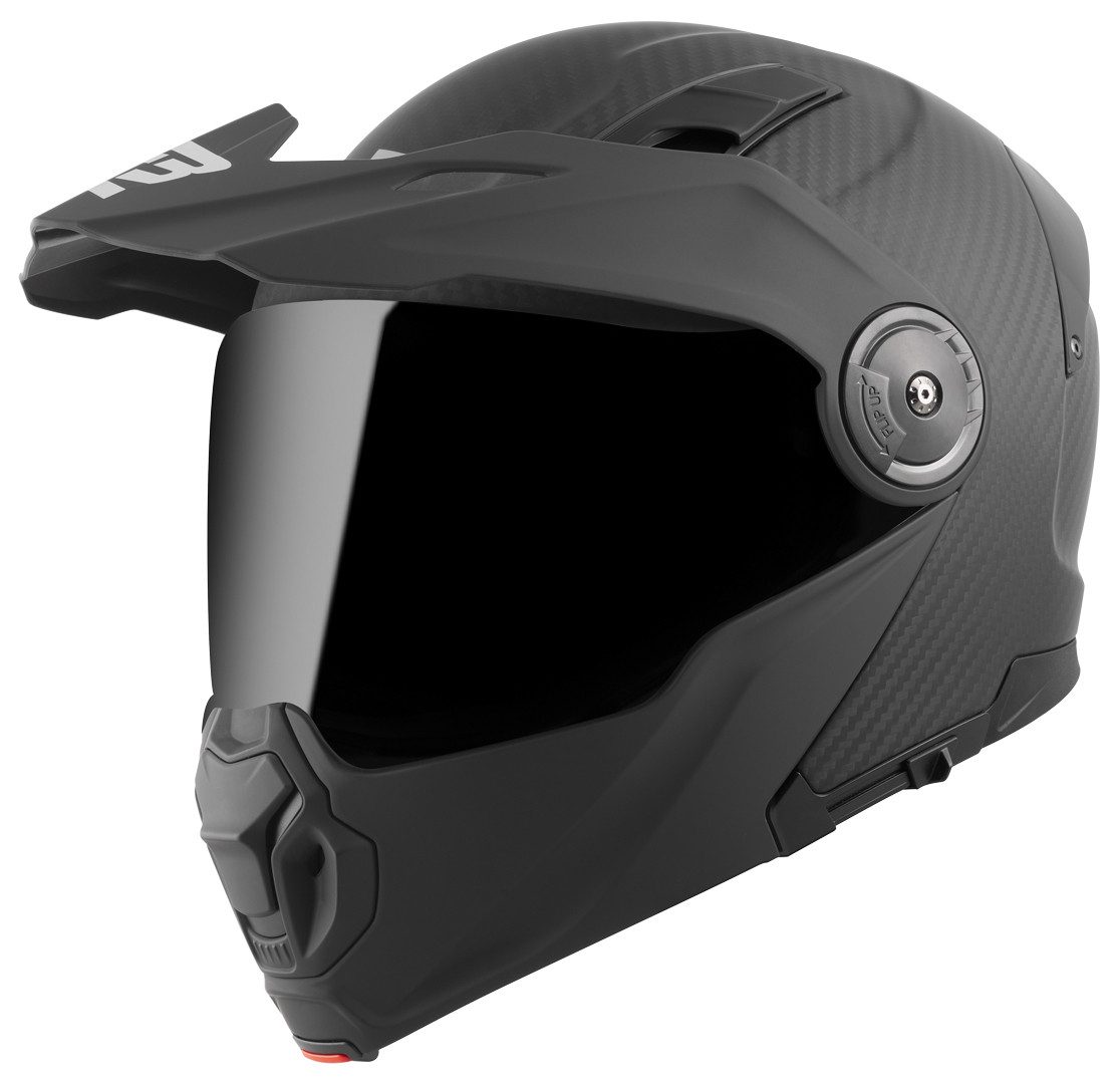 Bogotto Motocrosshelm FG-102 Carbon 6K Klapphelm, vorbereitet für Kommunikationssystem,vorbereitet für Pinlockschei