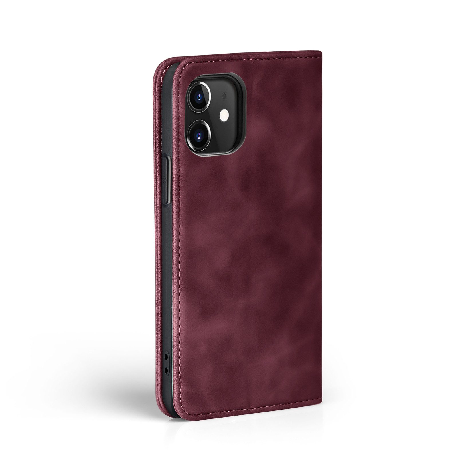 Tec-Expert Handyhülle Tasche Hülle für Apple iPhone 11 6.1 Zoll, 6.1, Cover Klapphülle Case mit Kartenfach Fliphülle aufstellbar