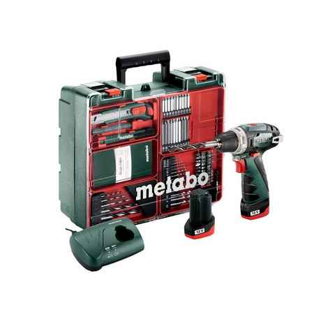 metabo Akku-Schrauber POWERMAXX BS BASIC SET (600080880), 1400,00 U/min, 34,00 Nm, mit 2 Akkus und Ladegerät