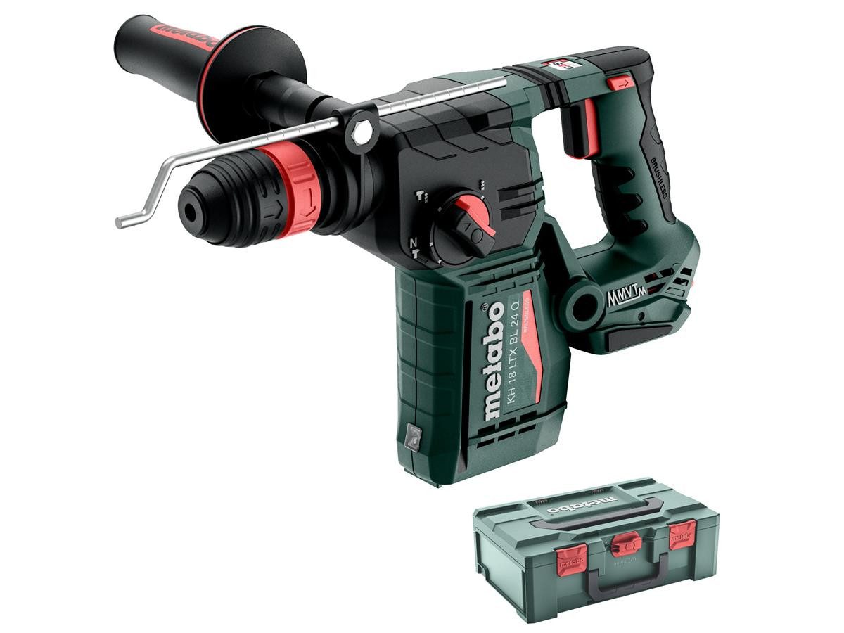 metabo Bohrmaschine Metabo Akku-Kombihammer KH 18 LTX BL 24 Q Solo, (6-tlg)