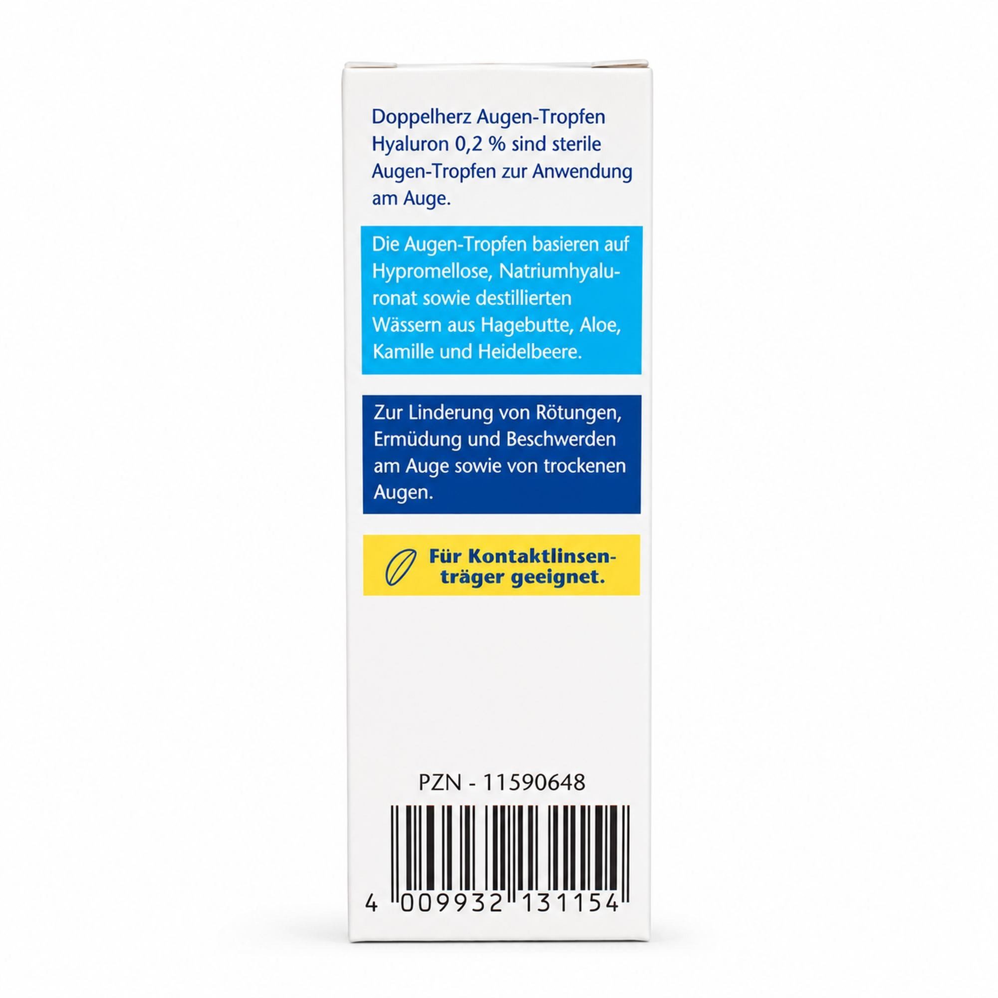Queisser Pharma GmbH & Co. KG Augentropfen DOPPELHERZ Augen-Tropfen Hyaluron 0,2%