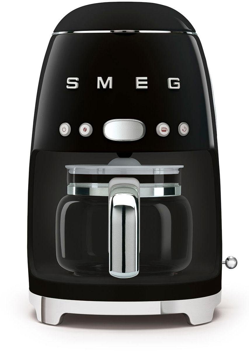 Filterkaffeemaschine Permanentfilter lackiert 1x4, DCF02BLEU, Kaffeekanne, Metallgehäuse 1,4l Smeg