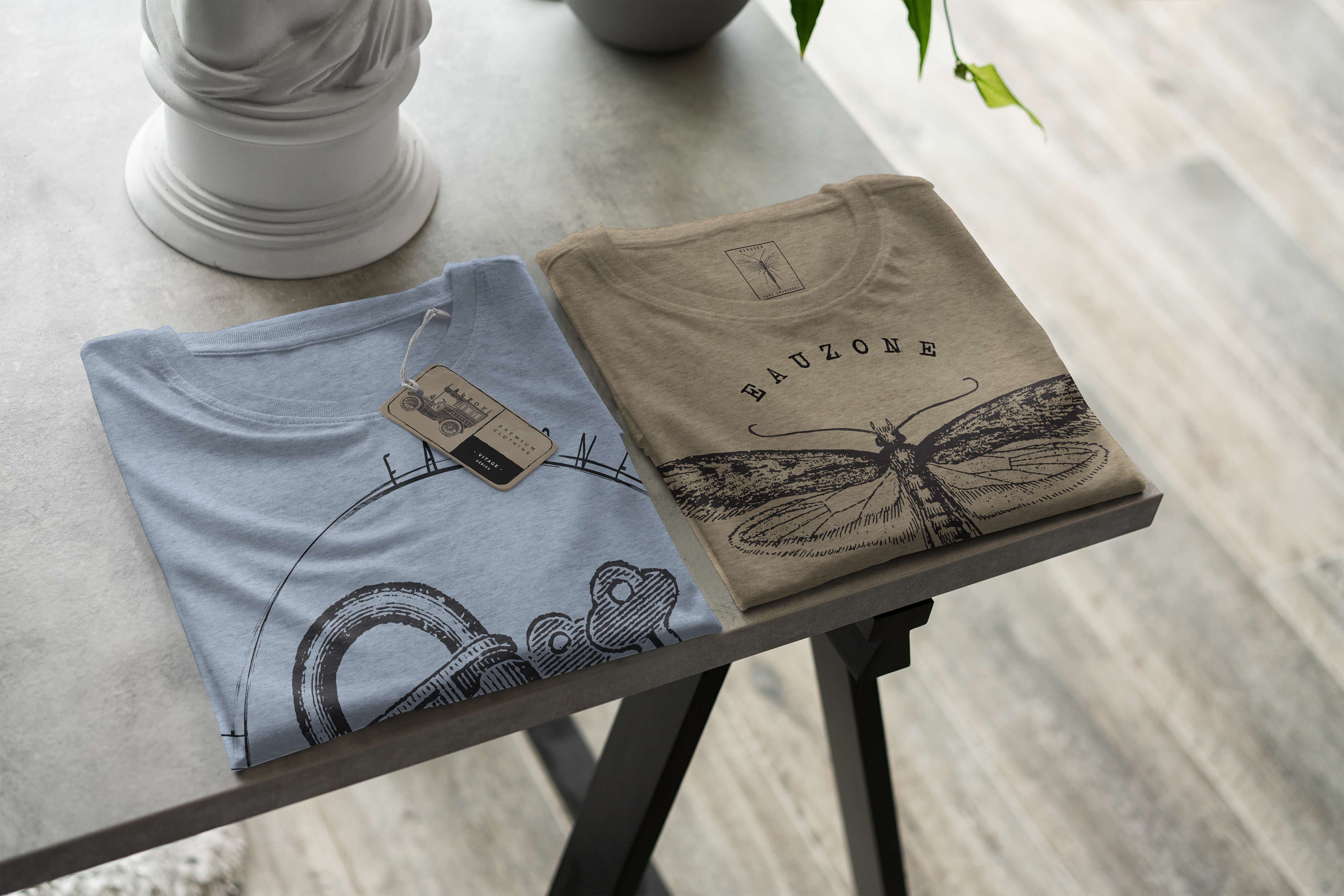 Sinus Herren Vintage Art T-Shirt Stonewash Denim T-Shirt Schloss