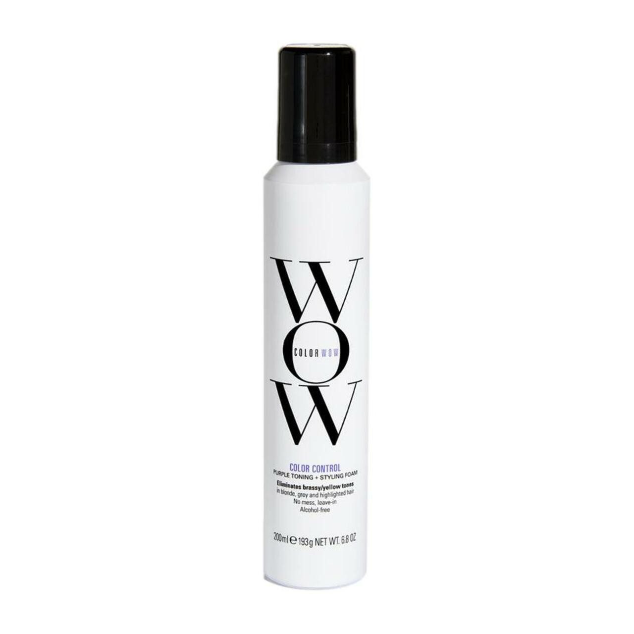 COLOR WOW Haarfestiger Color Control Purple Toning and Styling Foam, für alle Haartypen, für alle Hauttypen