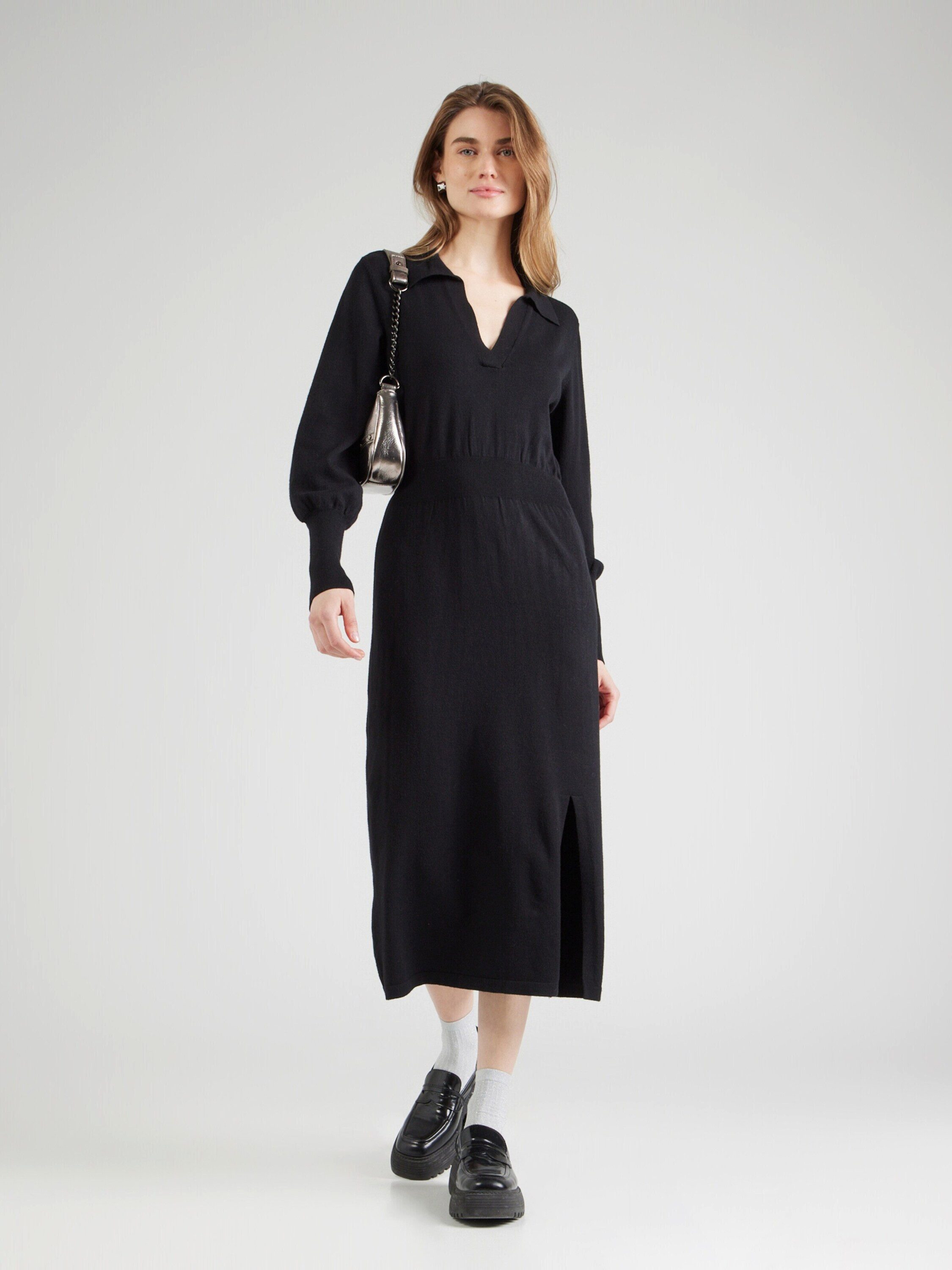 Vila Midikleid Comfy (1-tlg) Drapiert/gerafft