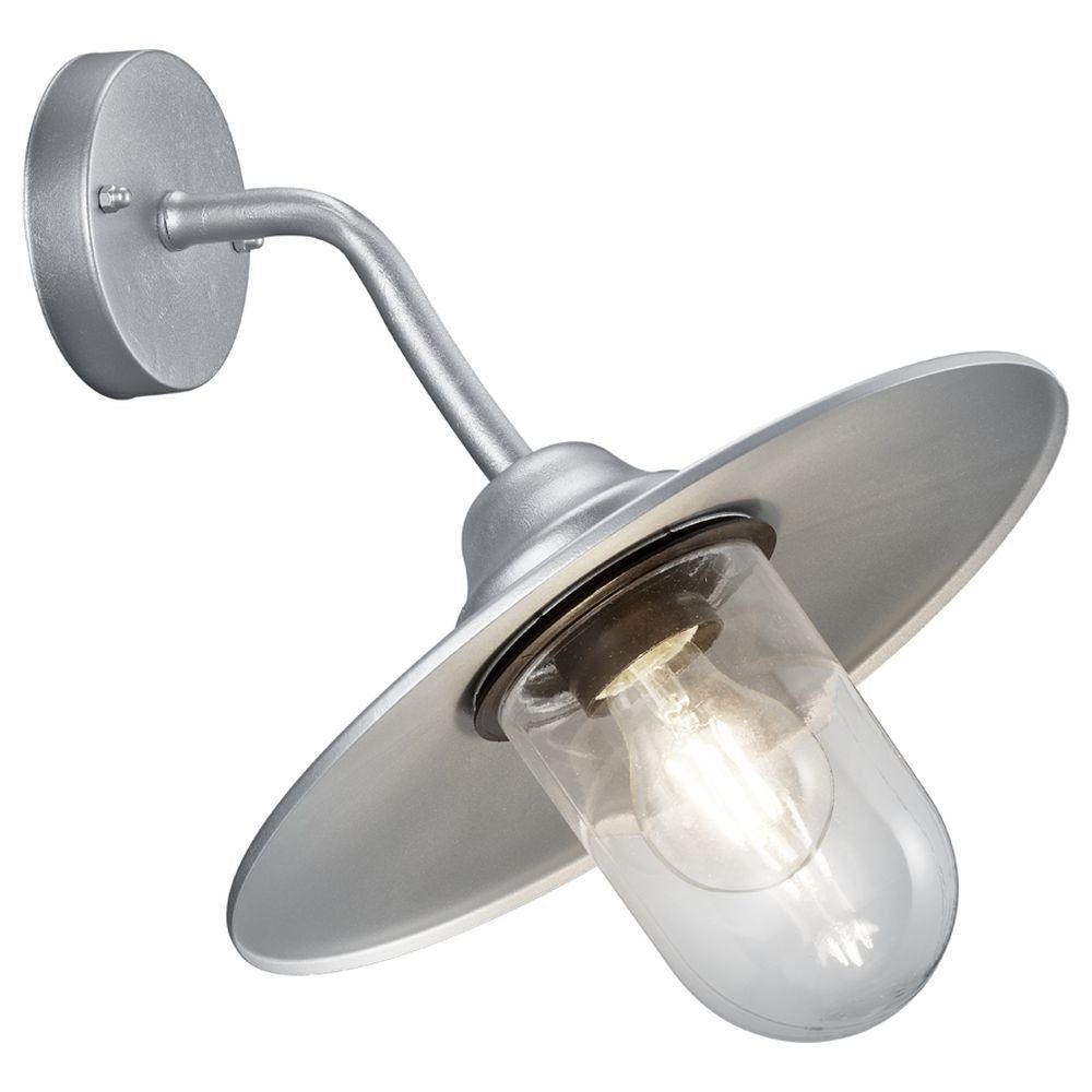 Leuchtmittel Transparent enthalten: TRIO Deckenleuchte Zink E27, Brenta Aussenwandleuchte, Wandleuchte und Outdoor-Leuchte in Aussenlampe, warmweiss, keine Angabe, Nein,