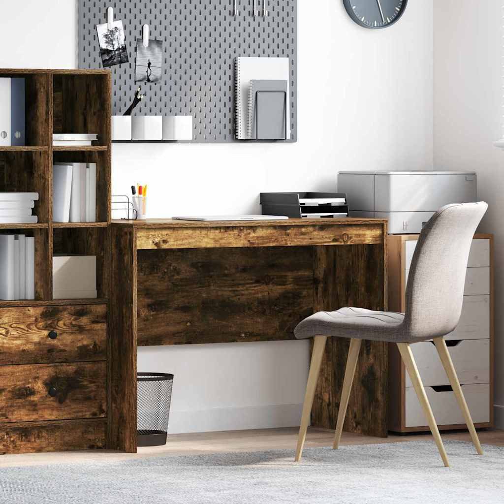 vidaXL Schreibtisch Schreibtisch Geräucherte Eiche 100 x 50 x 76 cm (1-St)