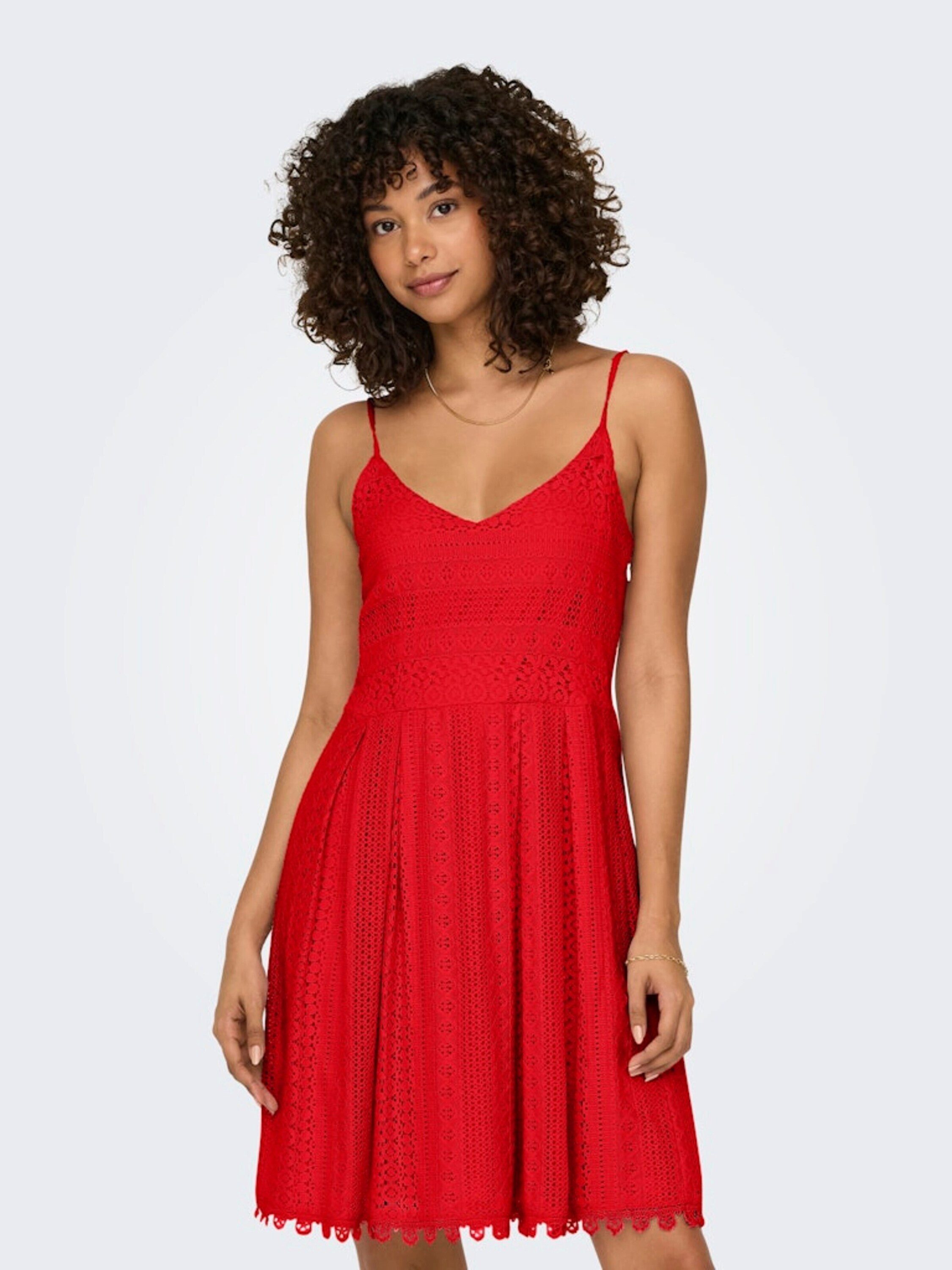 ONLY Midikleid (1-tlg) Falten