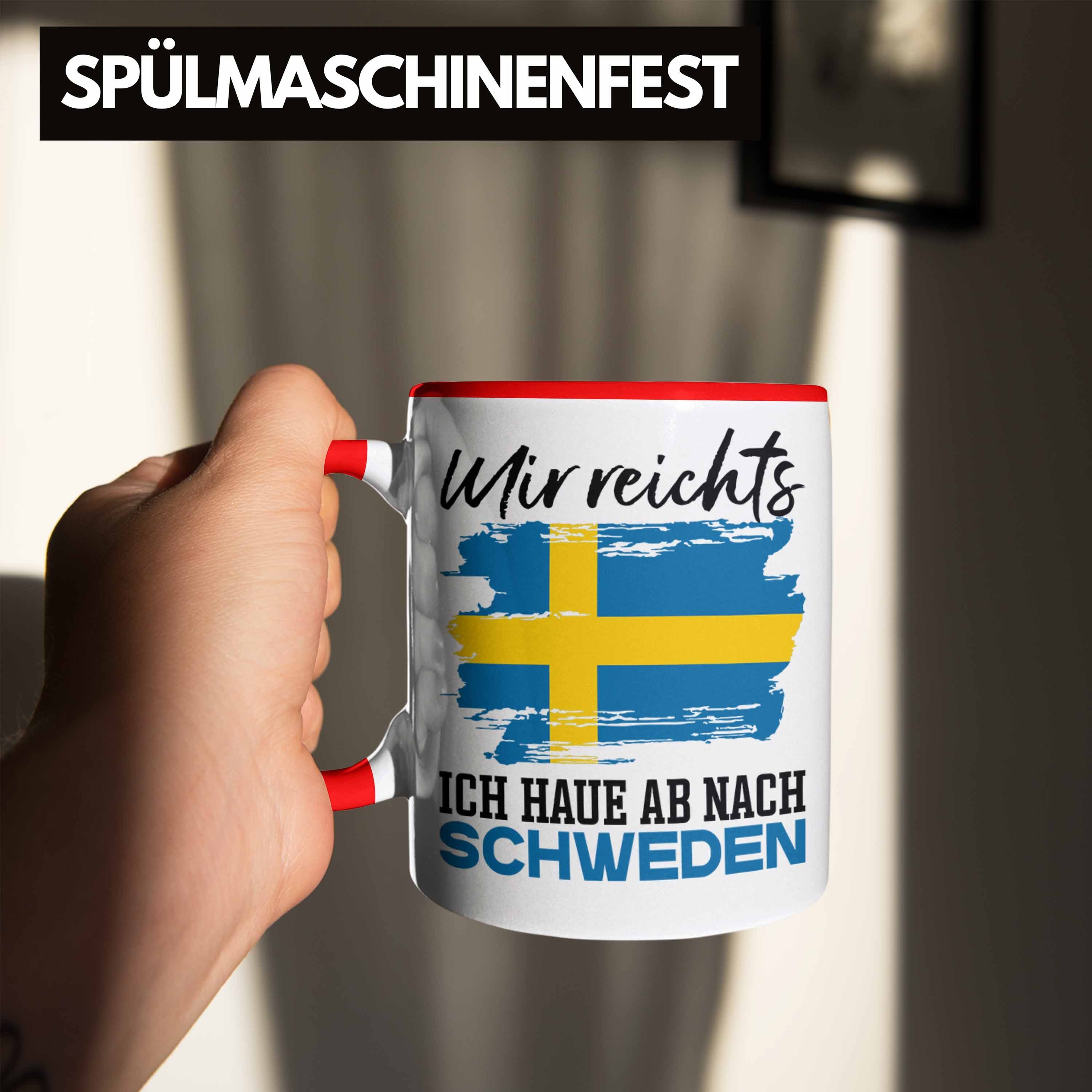 Ich Reichts Nach Hau U Geschenk Schweden Tasse Mir Urlaub Ab Rot Schweden Trendation Tasse