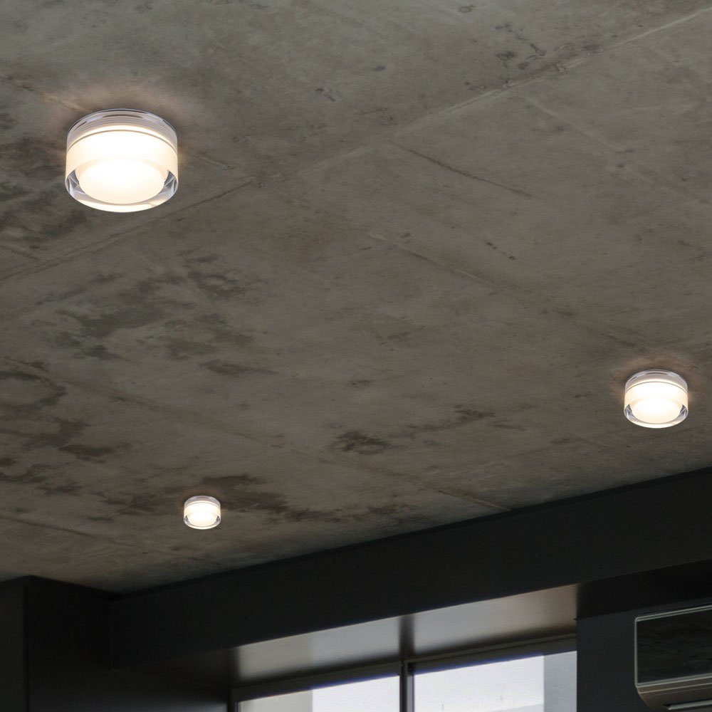 Einbau Leuchten Lampen klar Eglo Leuchtmittel Einbaustrahler, inklusive, Decken EGLO LED Warmweiß, Design Flur 3x Beleuchtung LED
