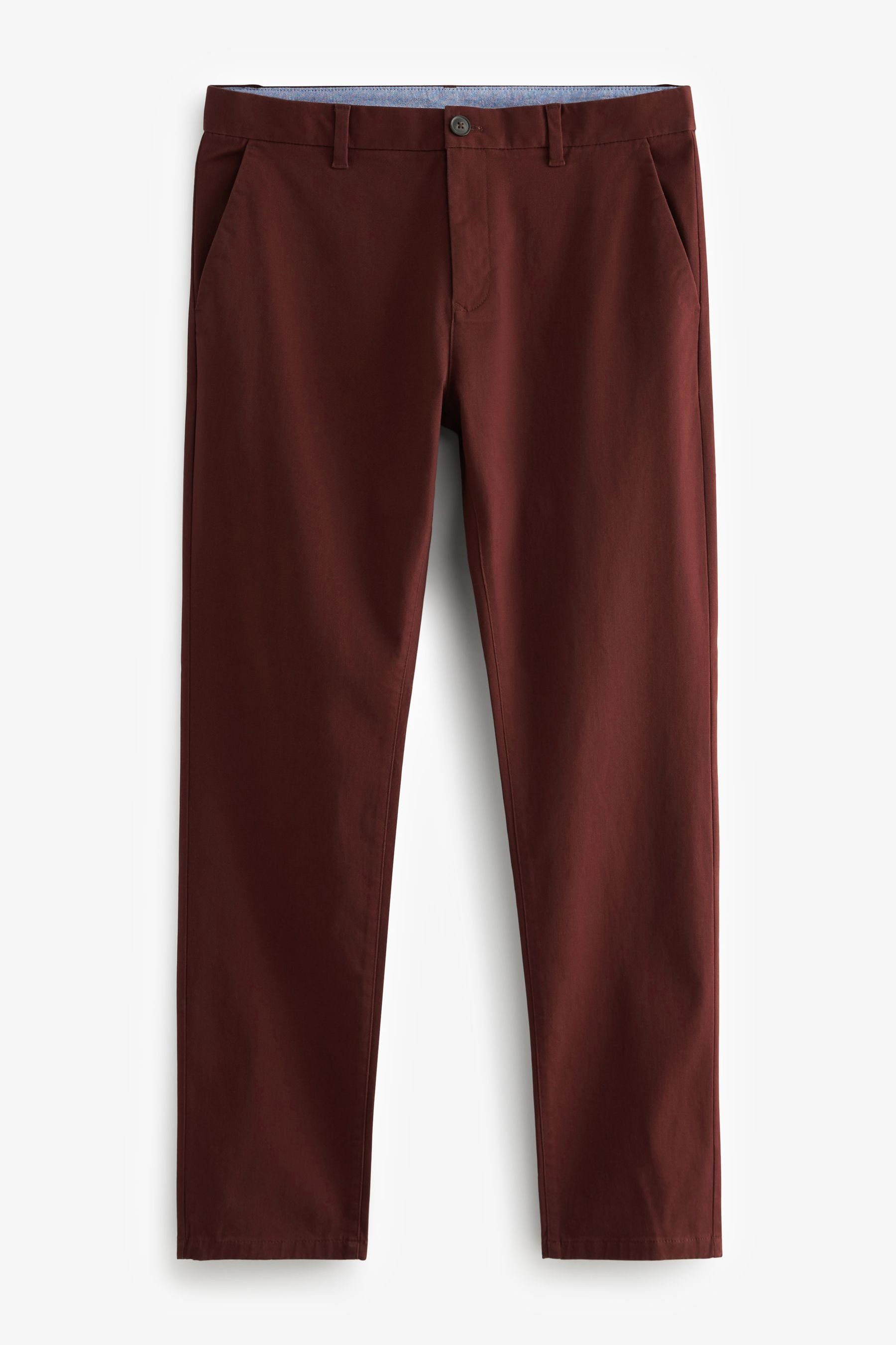 Next Chinohose Slim Fit Chinohose mit Stretch (1-tlg) Berry Red