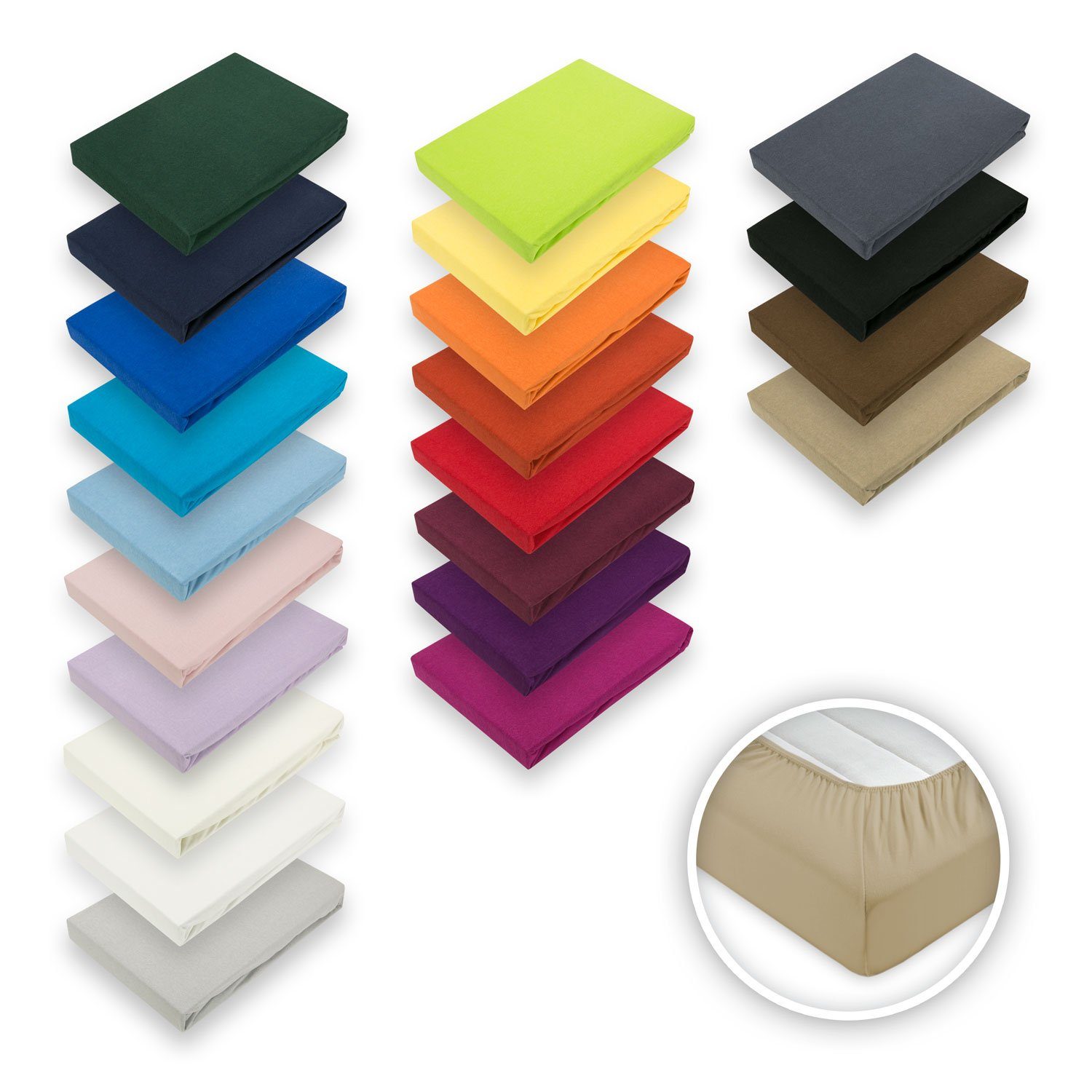 EXKLUSIV HEIMTEXTIL Spannbettlaken Microfaser Marke Spannbettlaken, Microfa günstig online kaufen