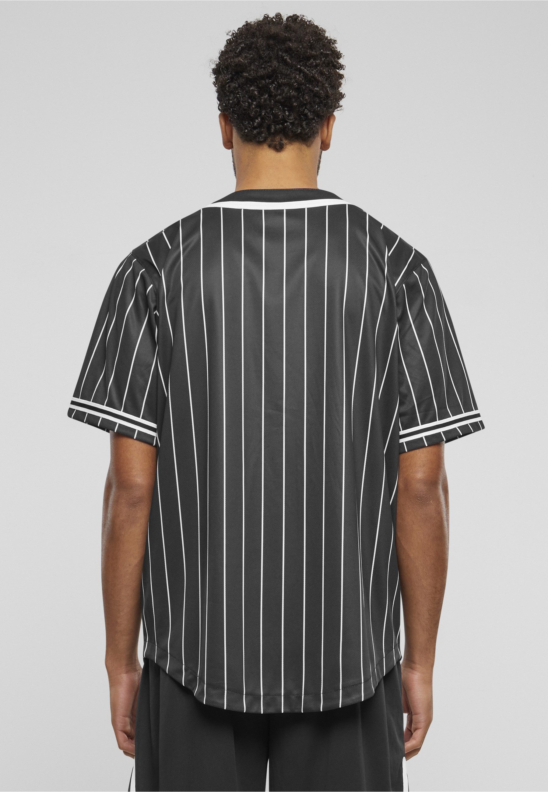 Karl Kani Kurzarmshirt Karl Kani Herren KM221-115-1 Serif Pinstripe Baseball Shirt (1-tlg)