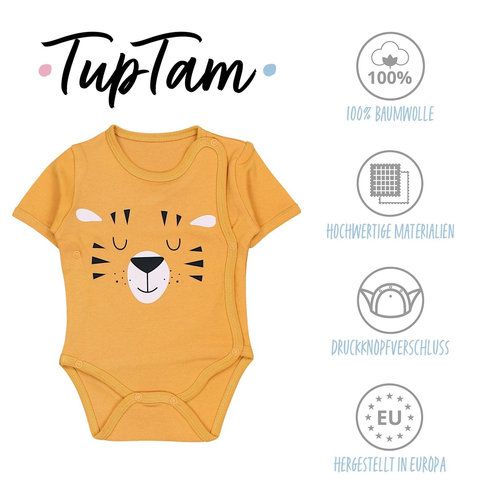 TupTam Kurzarmwickelbody TupTam Baby Jungen Kurzarm Wickelbody Baumwolle Body 5er Set