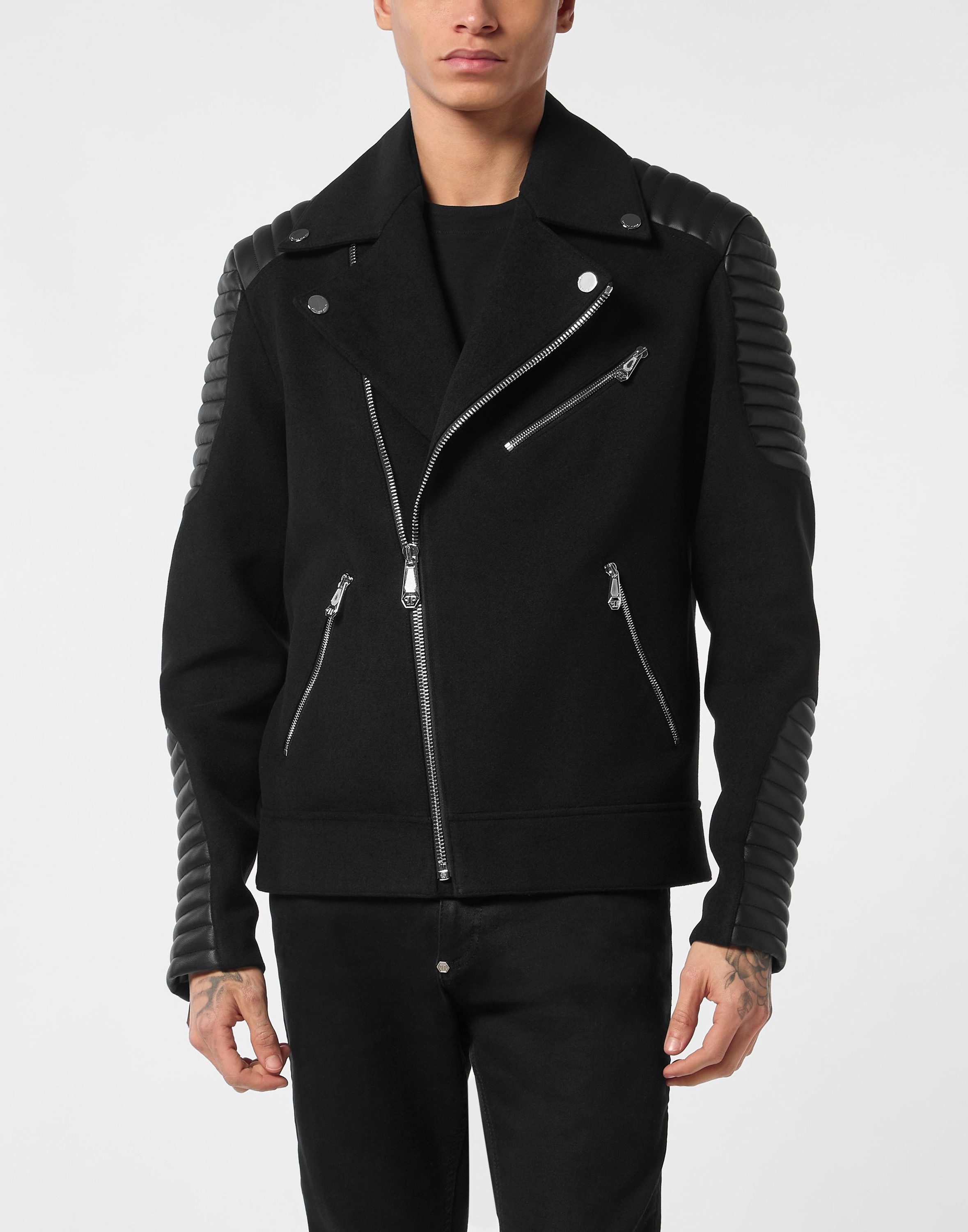 PHILIPP PLEIN Bikerjacke Biker-Jacke