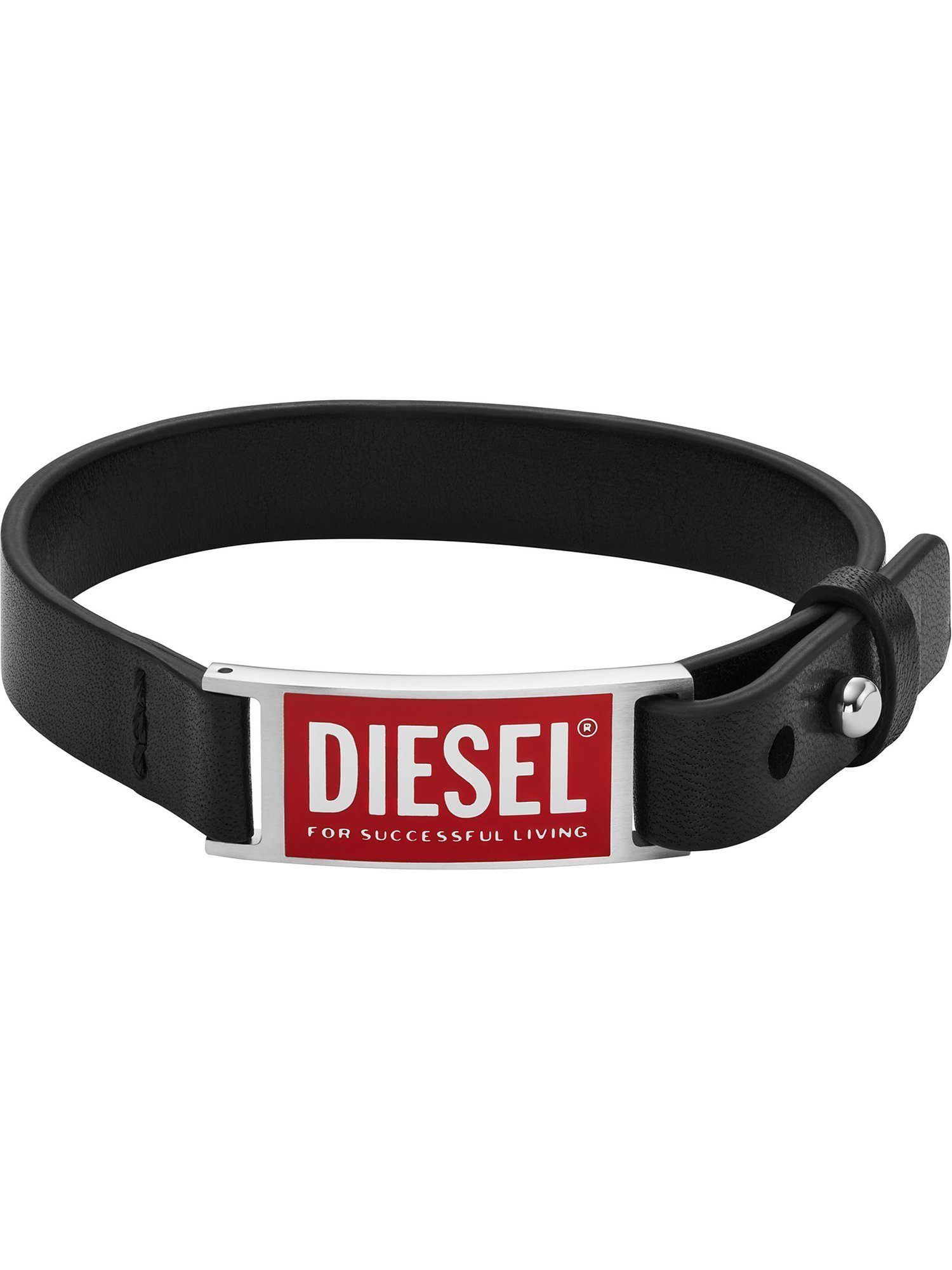 Diesel Edelstahlarmband Diesel Herren-Armband Leder