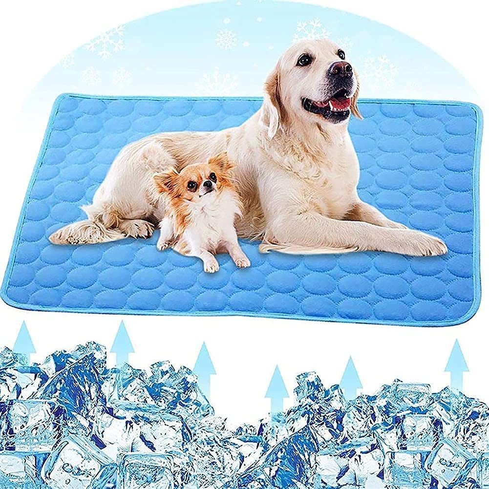 Bwecuy Hundematte Kühlmatte für Hunde Bett Kühldecke Kühlkissen für Katzen Waschbar