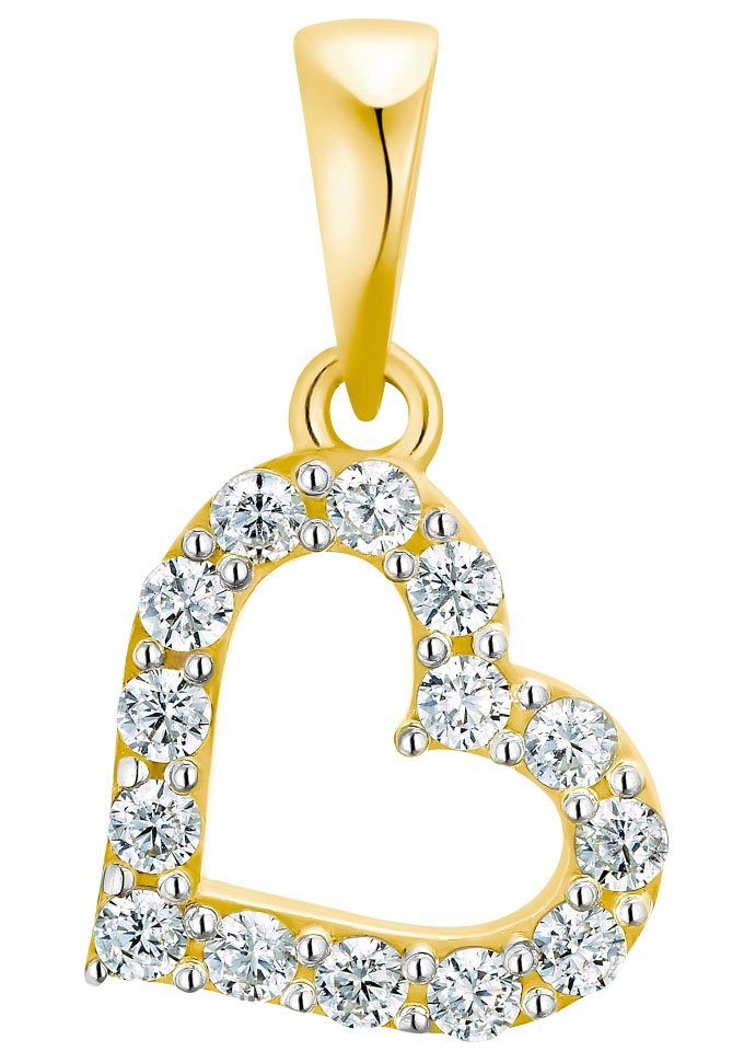 Amor Herzanhänger, mit Zirkonia (synth)