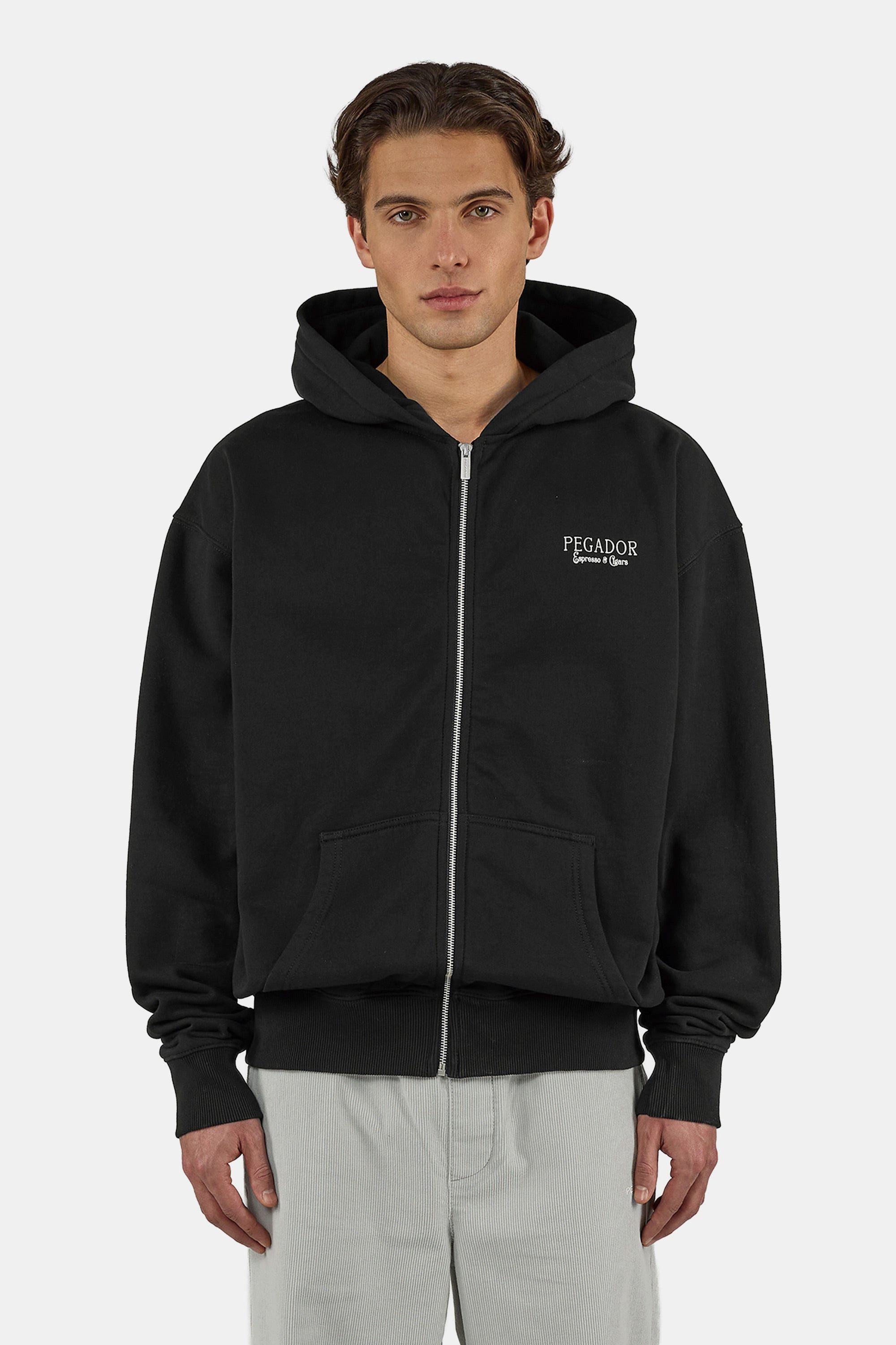 PEGADOR Kapuzensweatjacke Dragor Oversized Sweat Jacket Baumwollmischung, oversize