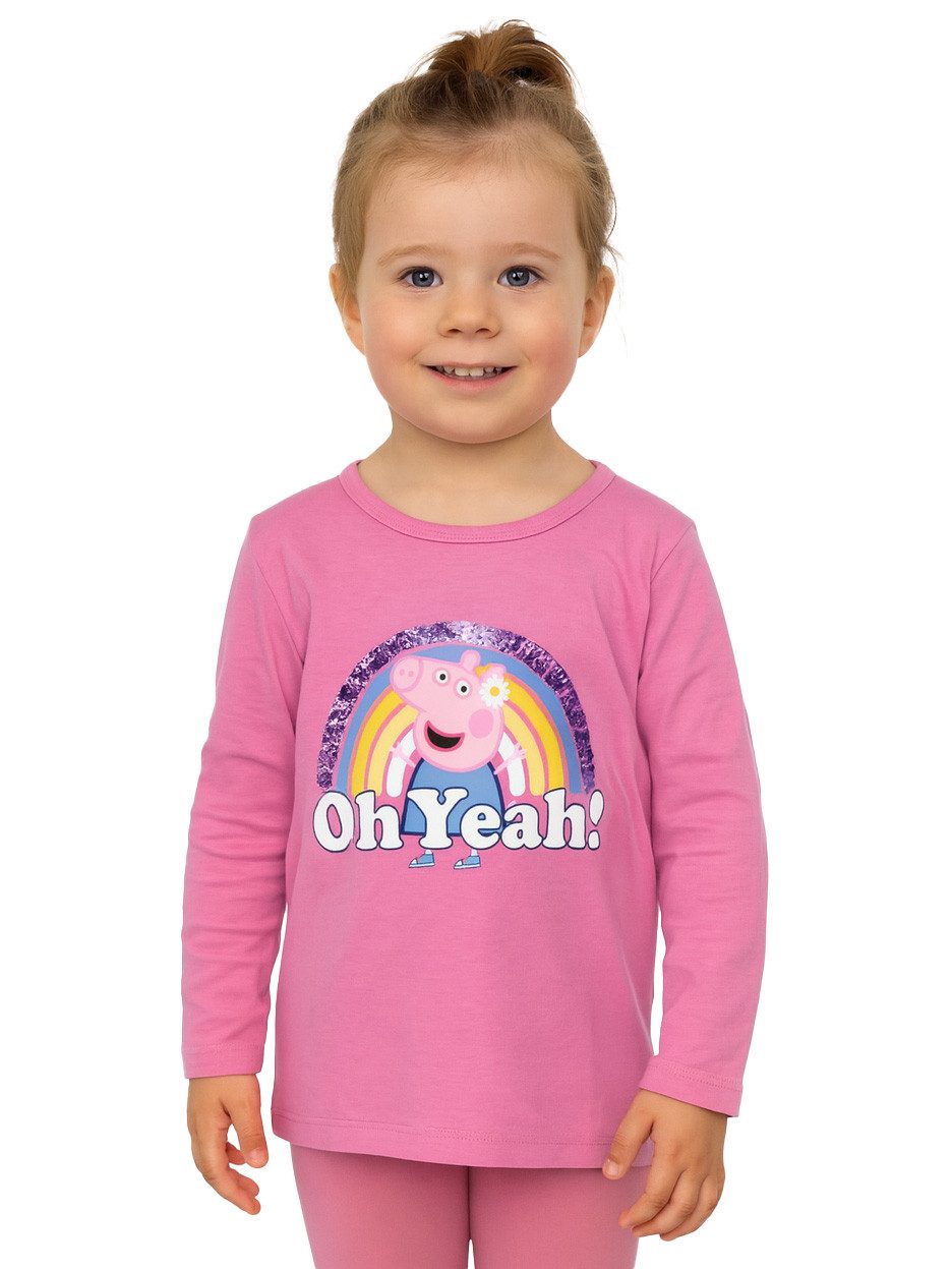 United Labels® Sweatshirt Peppa Wutz - – Oh Yeah -Pailletten