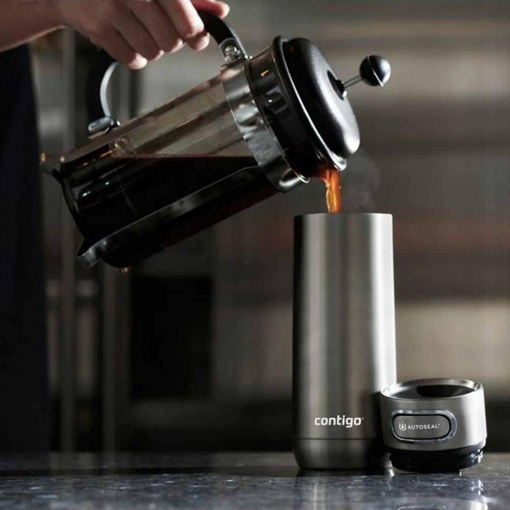 CONTIGO Thermobecher Contigo Luxe 360 ml Isolierflasche Kaffeebecher Stainless Steel – Bild 5 von 5