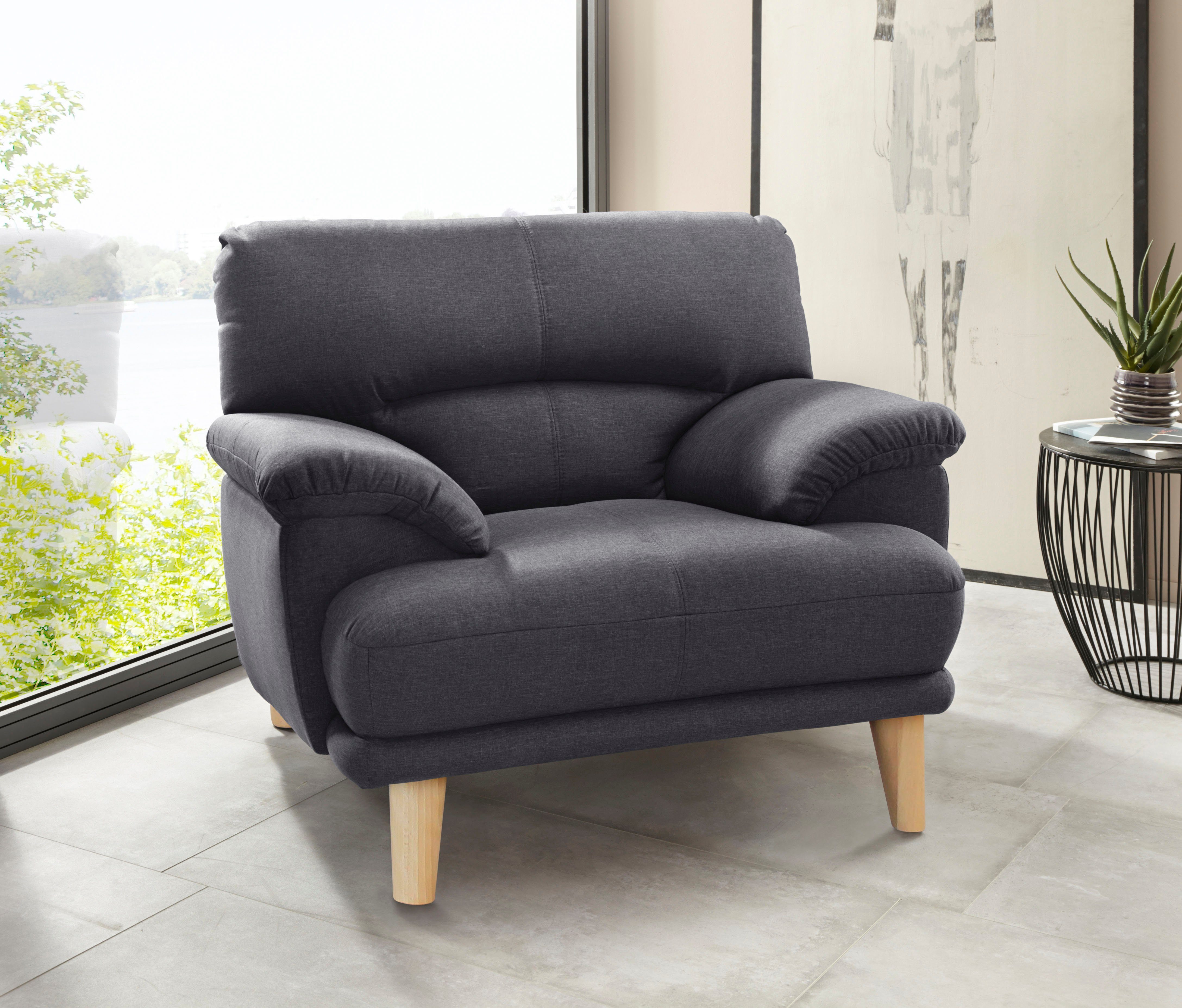 TRENDMANUFAKTUR Sessel Cecilia, Loungesessel, italienisches Design, günstig online kaufen