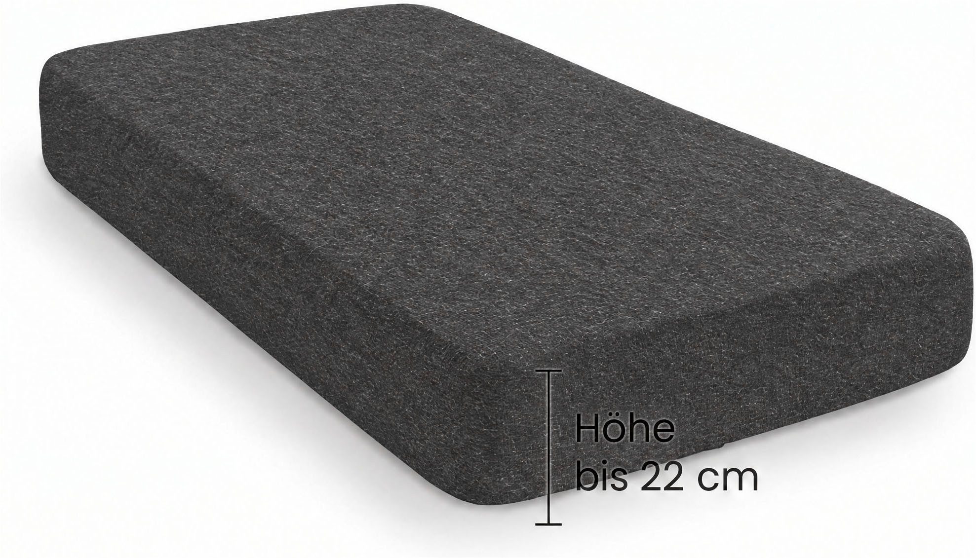 Biberna Spannbettlaken 0841380 HERMAL Premium Melange-Biber Spannbetttuch 100% Baumwolle, Flanell, Gummizug: rundum, (1 Stück), Biber, wärmend & weich, Rundumgu – Bild 2 von 5