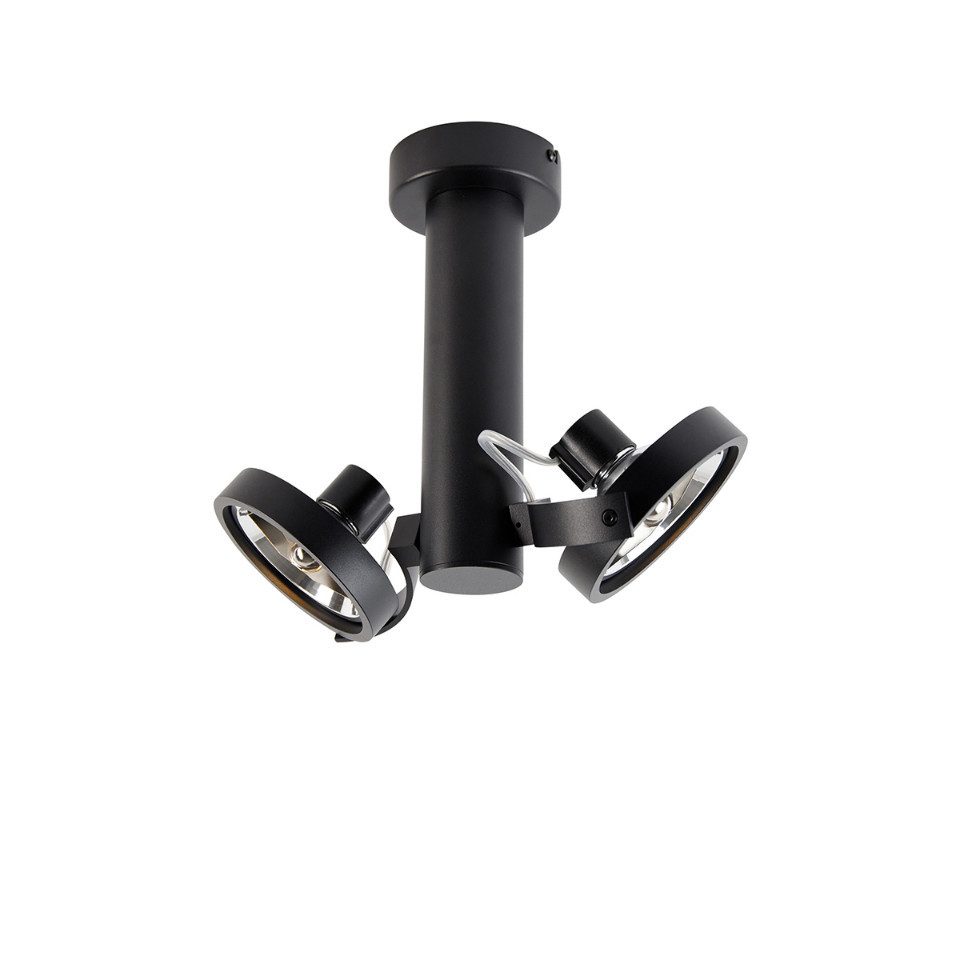 Qazqa LED Aufbaustrahler Goes, ohne Leuchtmittel, Warmweiß, QAZQA Aufbau­spot, g9, Schwarz, Metall, Modern