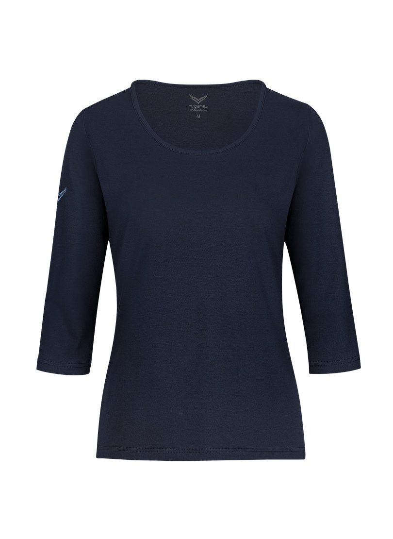 T-Shirt TRIGEMA Langarmshirs aus Biobaumwolle